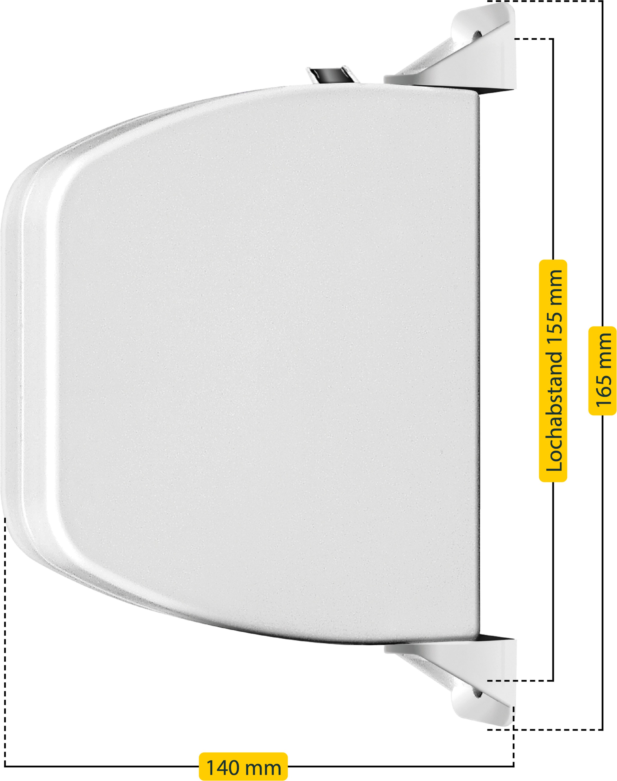 SCHELLENBERG Aufputz-Gurtwickler »Aufschraubwickler für das Rollladensystem Mini«, aufklappbar, mit festem Lochabstand, 155 mm, weiß oder braun