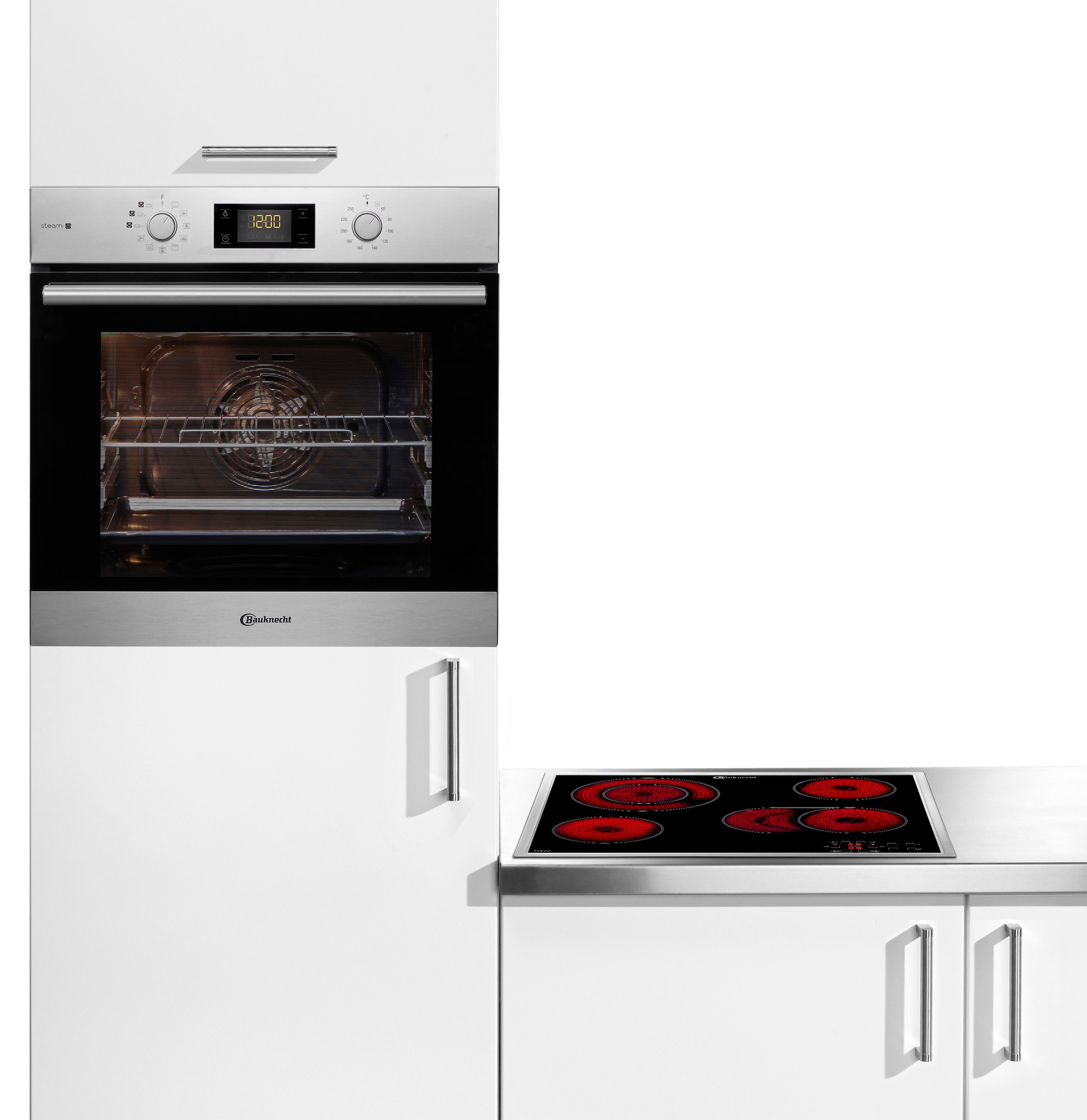 Backofen-Set »BAKO 700 STEAM«, BAKO 700 STEAM, mit 2-fach-Teleskopauszug,...