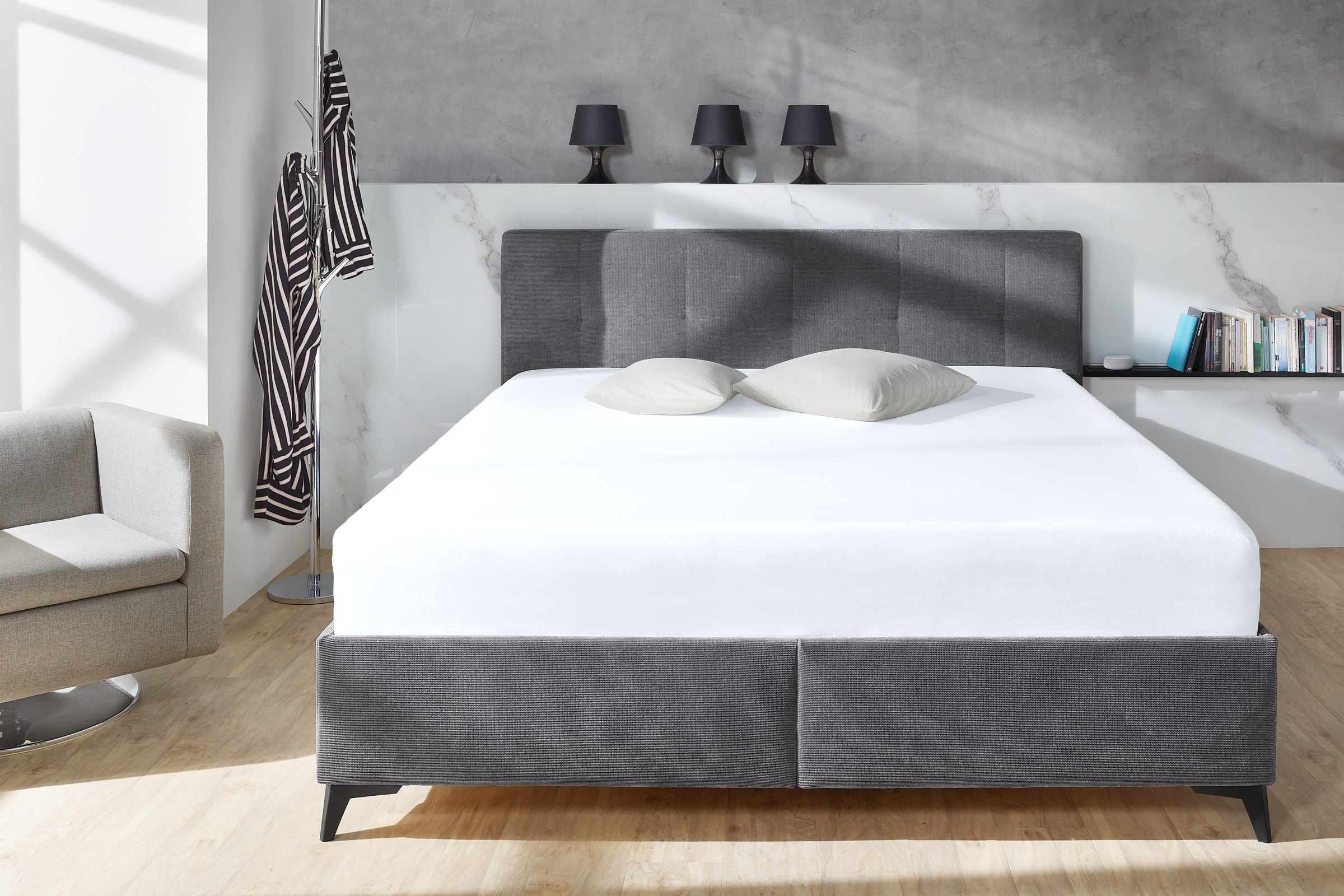 Primera Spannbettlaken »Elasthan-Feinjersey« PREMIUM, aus 95% gekämmter Baumwolle und 5% Elasthan, bis 28 cm Höhe