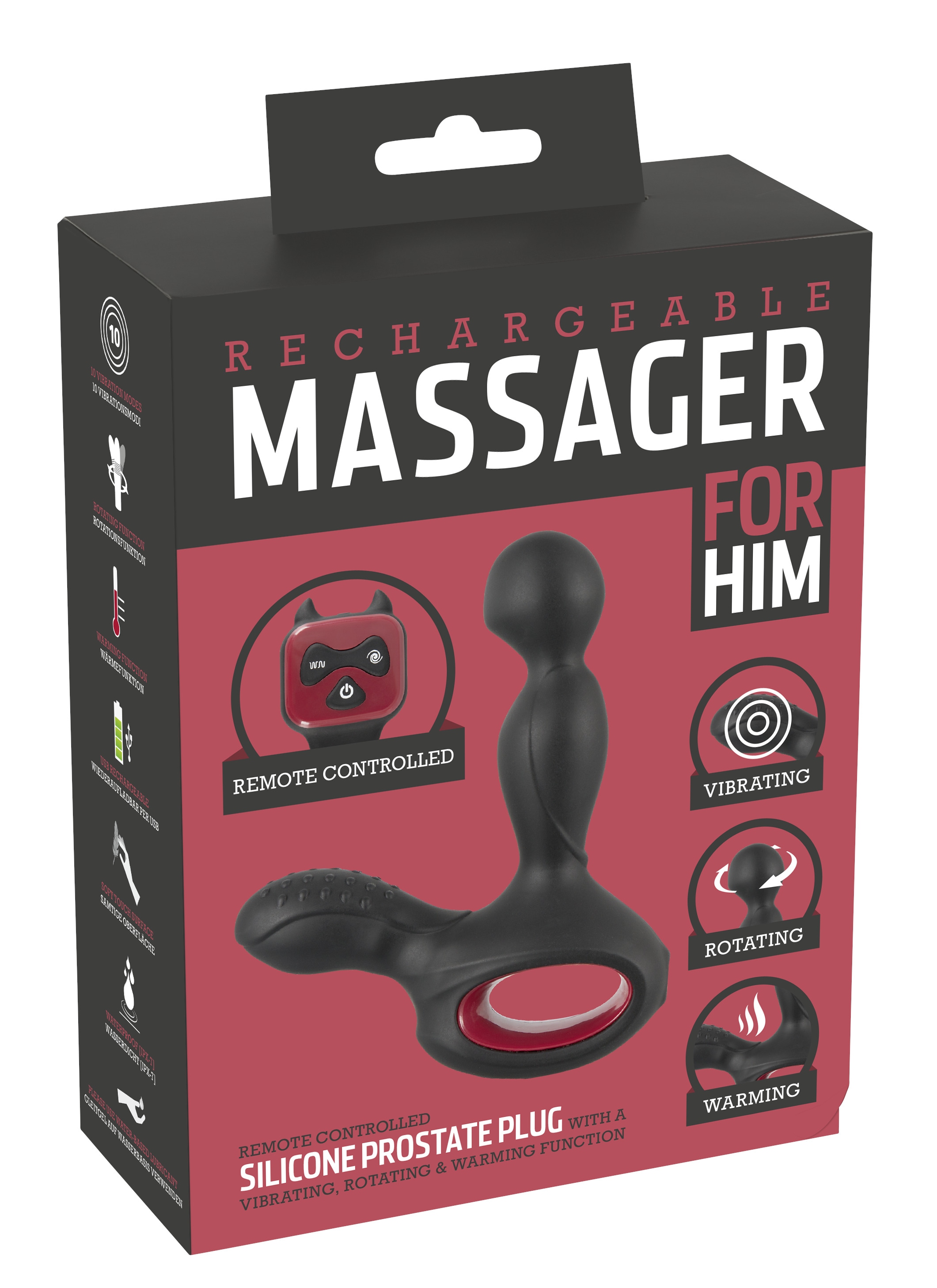 You2Toys Anal-Stimulator »Prostata-Vibrator Silicone Prostate Plug« ()