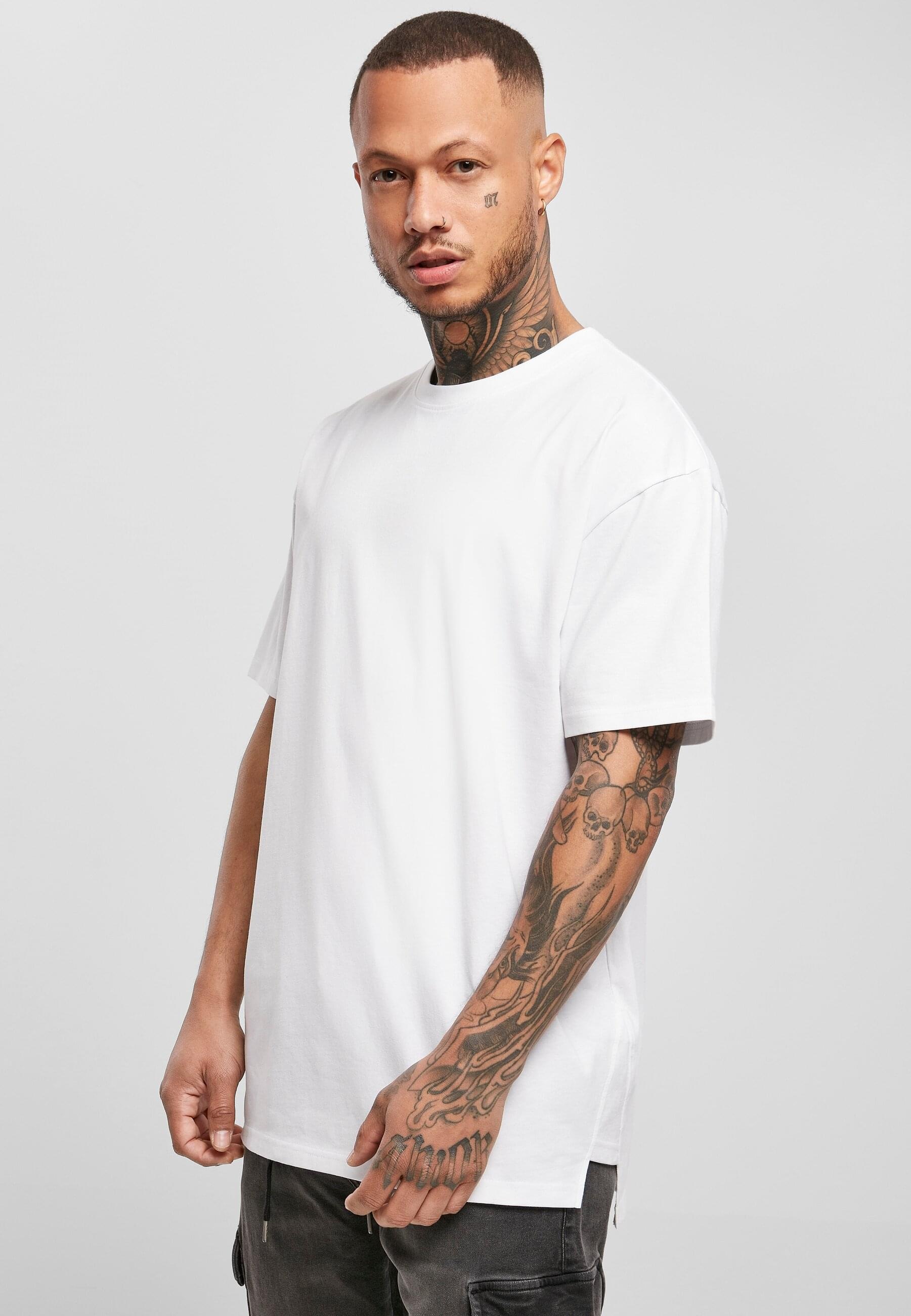 URBAN CLASSICS T-Shirt »Urban Classics Herren Triangle Tee«, (1 tlg.)