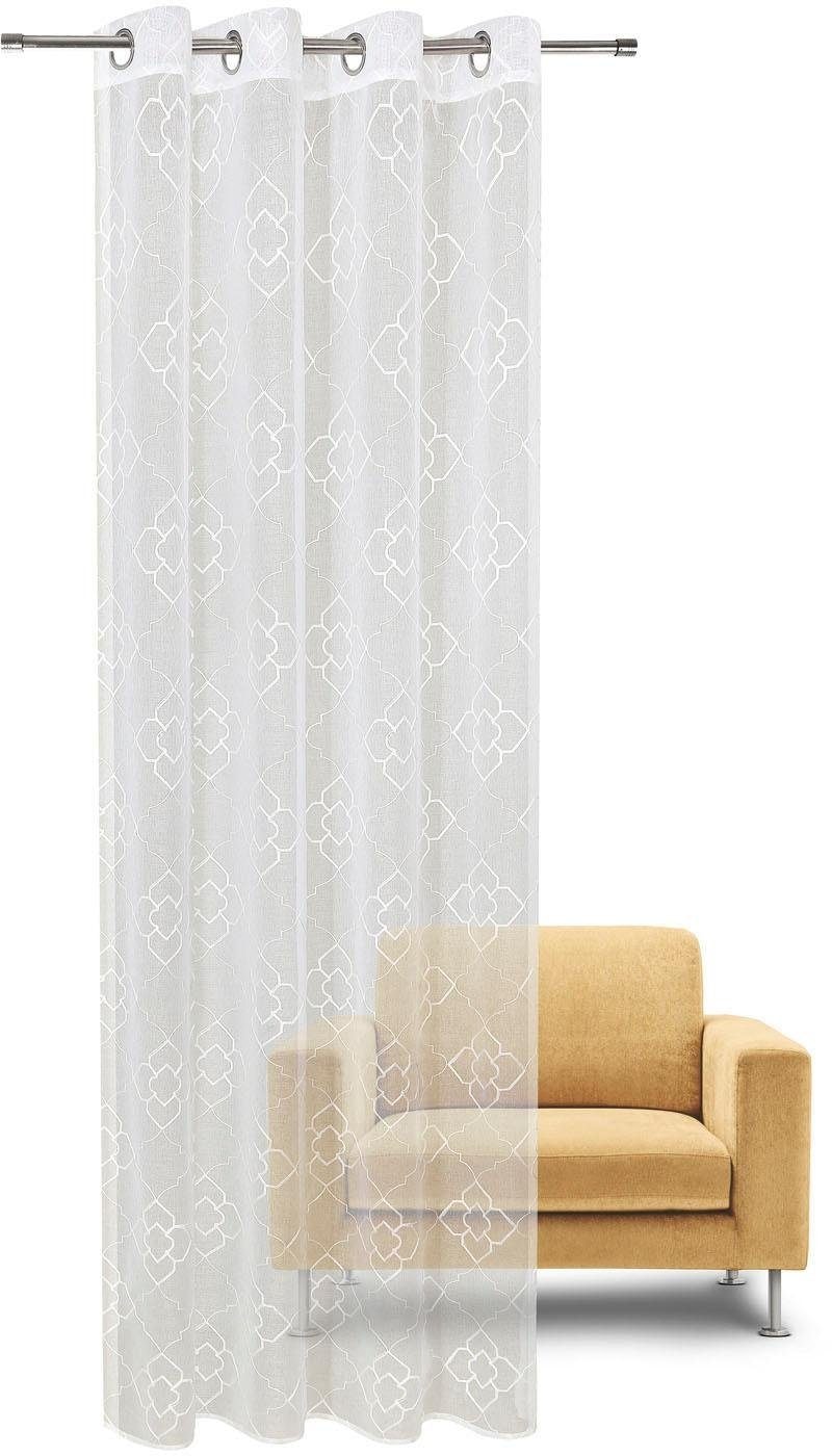 Gerster "Debby" Ösen 1 tlg. HxB: 235x140, Ösenschal mit Allover Stickerei günstig online kaufen