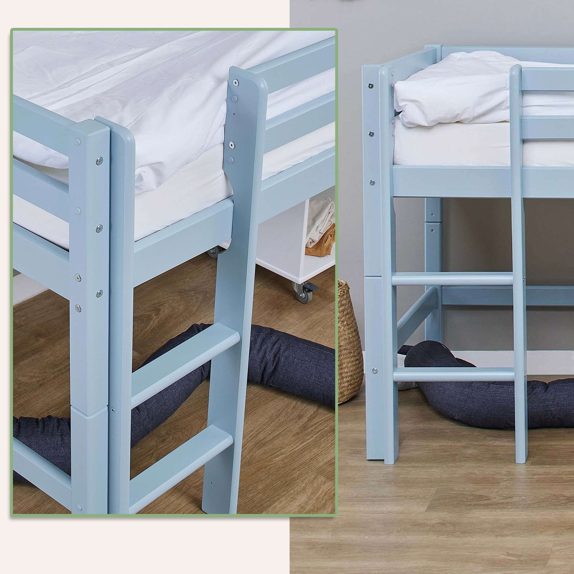 Hoppekids Hochbett »ECO Dream MY COLOR«, 90x200, umbaubar in Einzelbett