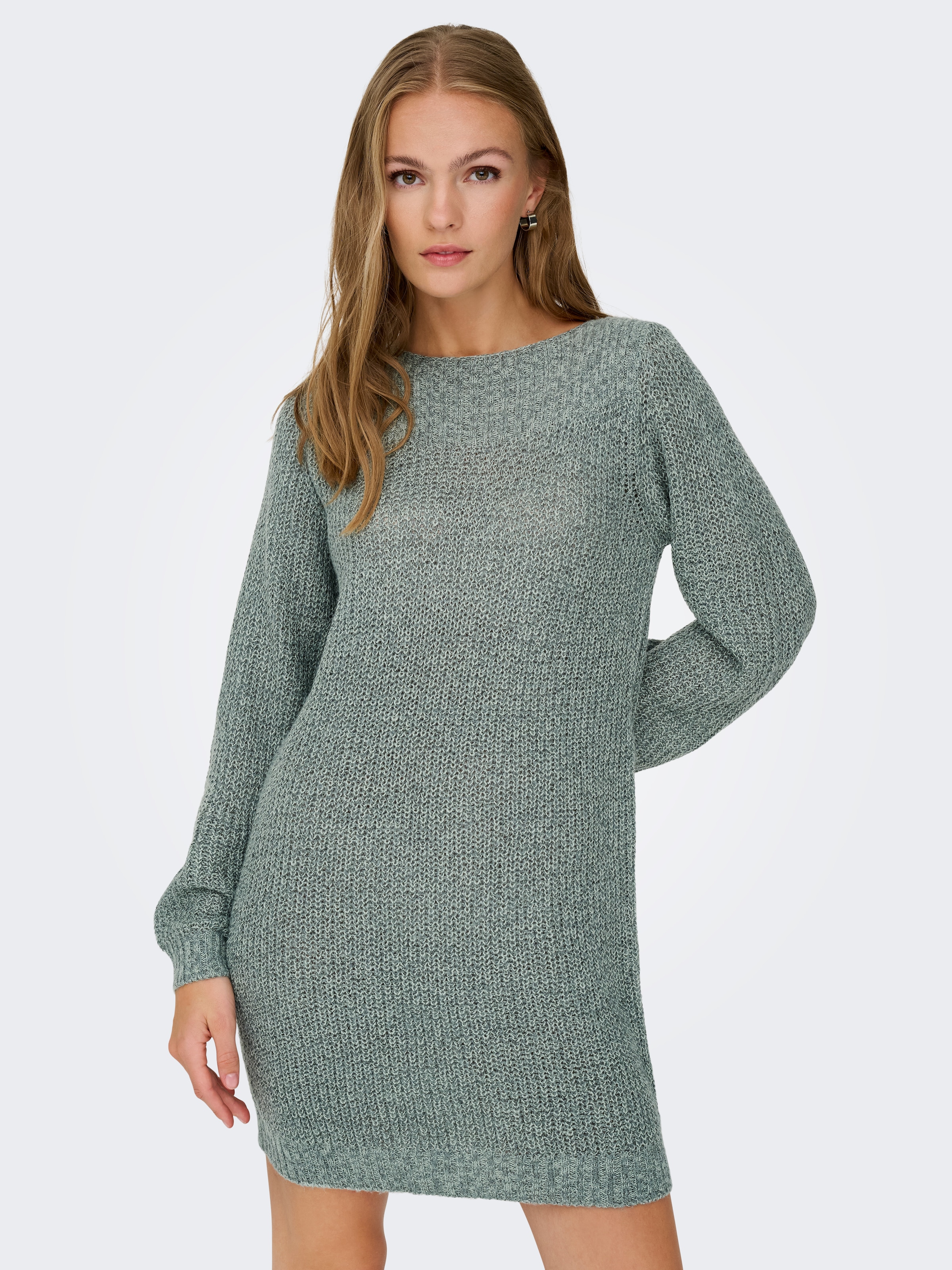 JDY Minikleid »JDYWHITNEY MEGAN L/S BOAT DRESS KNT NOOS«, Sommerkleid