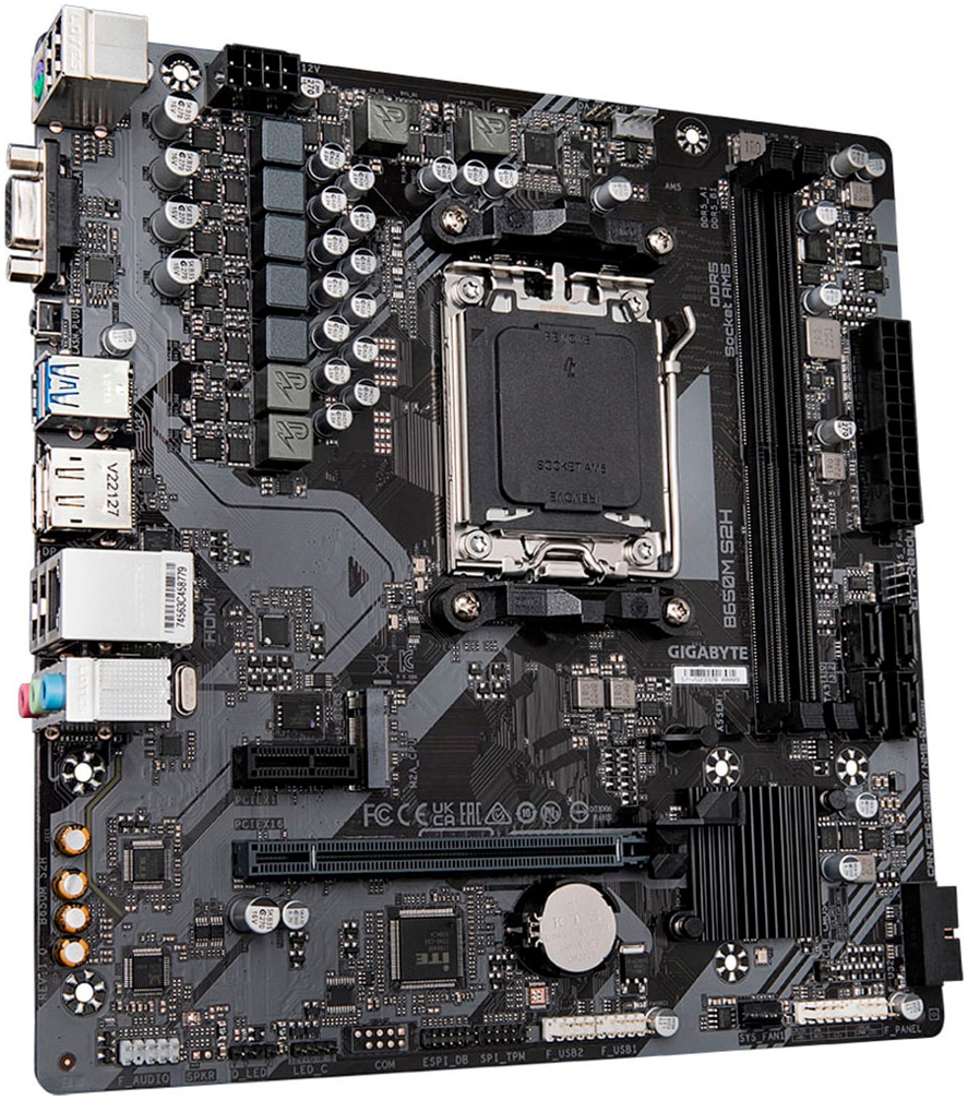 Gigabyte Mainboard »B650M S2H Mainboard - AMD Ryzen 9000er-Serie, 5+2+2 Phasen VRM, bis zu«