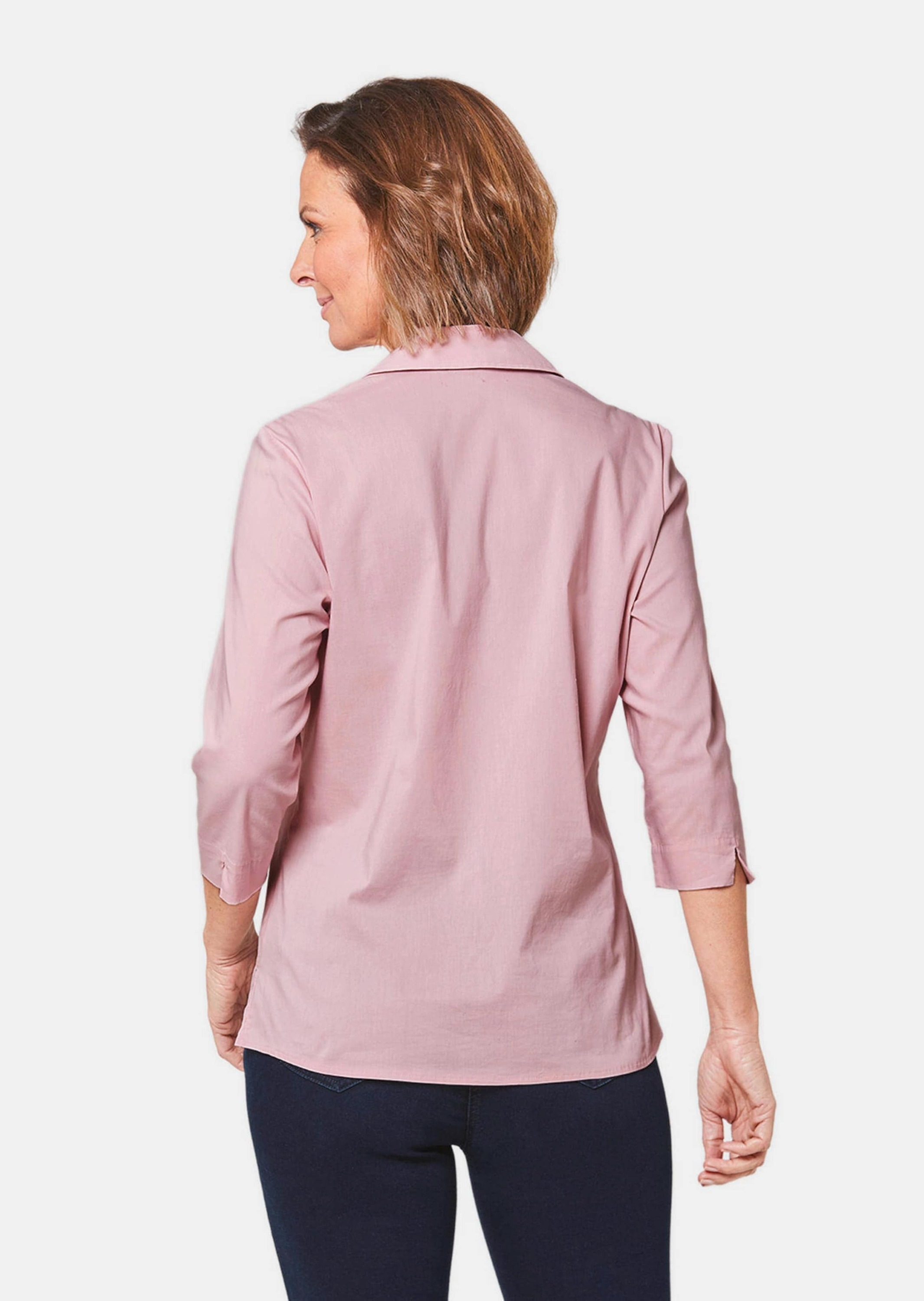 GOLDNER Hemdbluse »Bluse Stretchbequeme Bluse mit Baumwolle«