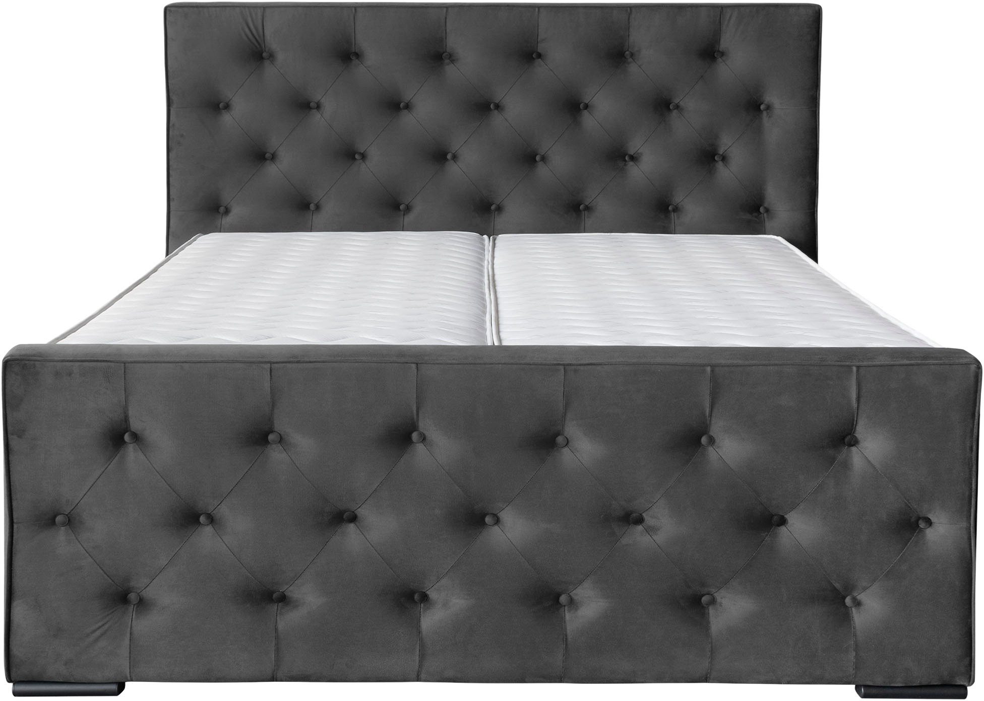 COLLECTION AB Boxspringbett »Florence erhältlich in der Breite 180cm«, inkl. Bettkasten und King-Matratzen (28cm) in H3