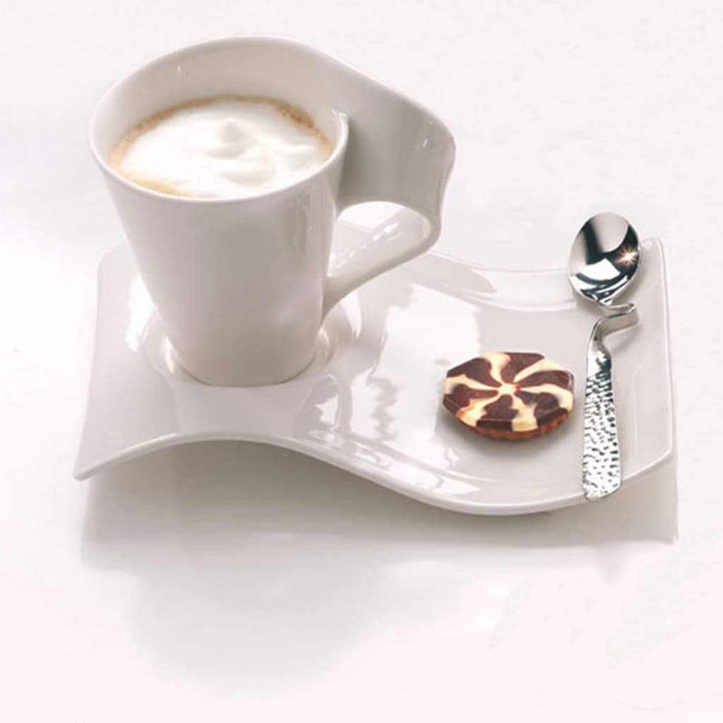 Villeroy & Boch Becher »Becher-Set NewWave 6er Set weiß« Spülmaschinengeeignet, Mikrowellenfest