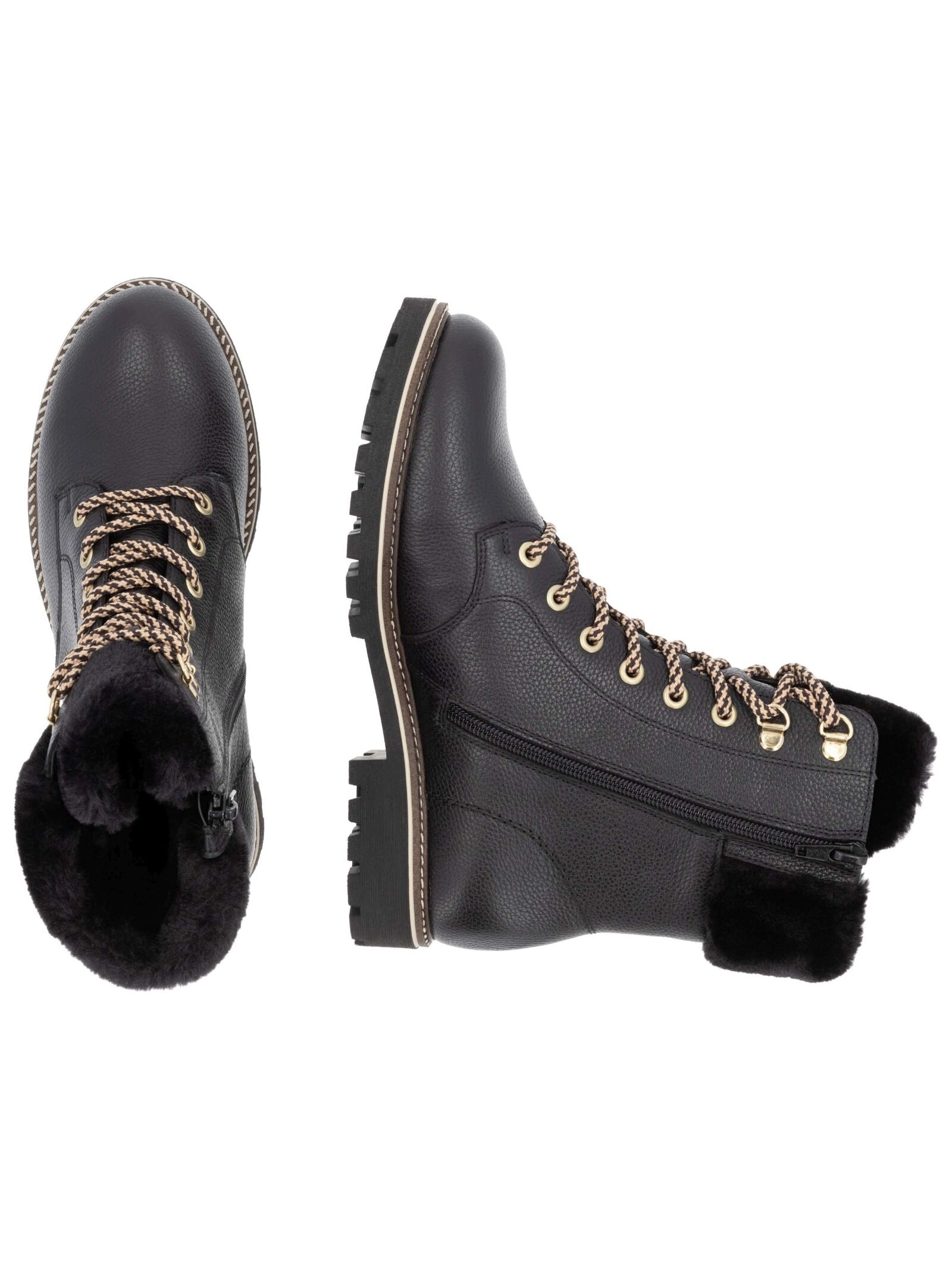 Remonte Schnürstiefelette »Remonte Stiefelette Leder/Fell«