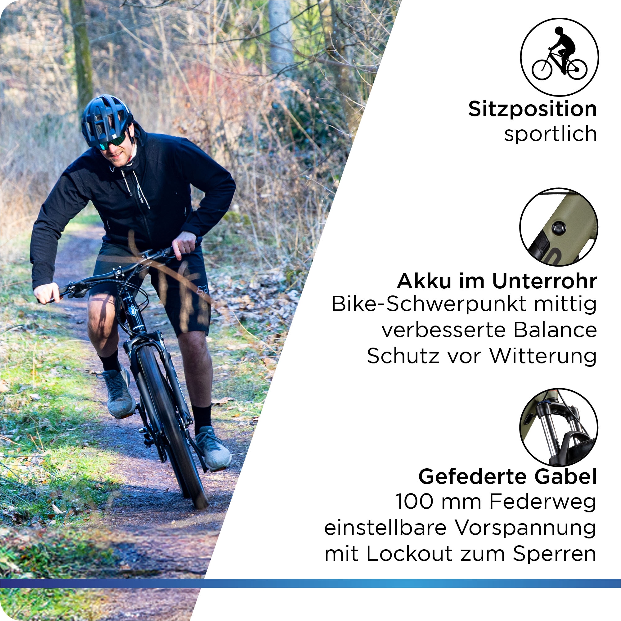 Zündapp E-Bike »X700«, 9 Gang, SunRace, LD RD-M91, Mittelmotor 250 W, Pedelec, Elektrofahrrad für Damen u. Herren, MTB