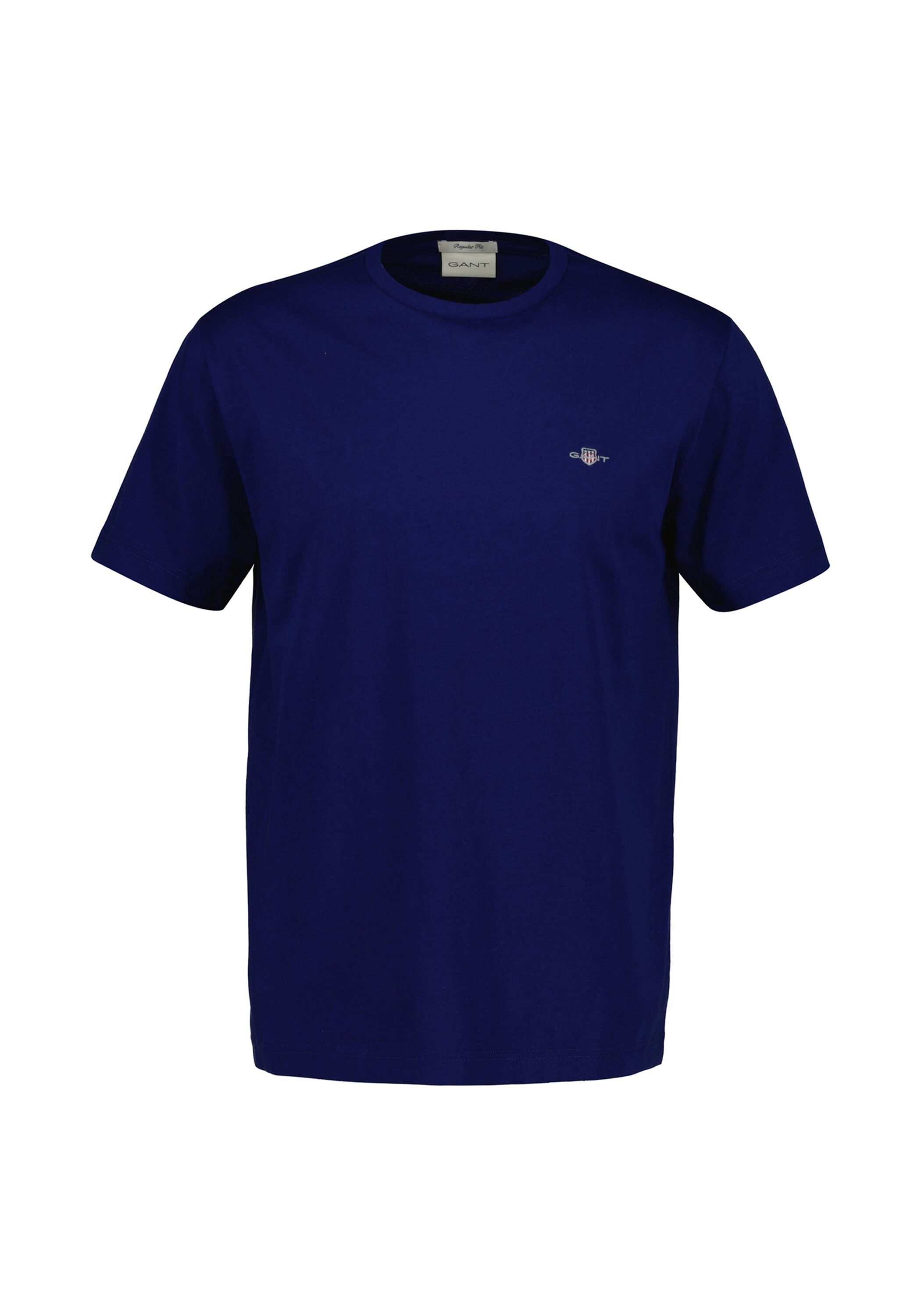 T-Shirt GANT "T-Shirt Reg Shield 1er Pack", Damen, Gr. XXL, blau (blau (rich navy)), Obermaterial: 100% Baumwolle CO., Shirts T-Shirt