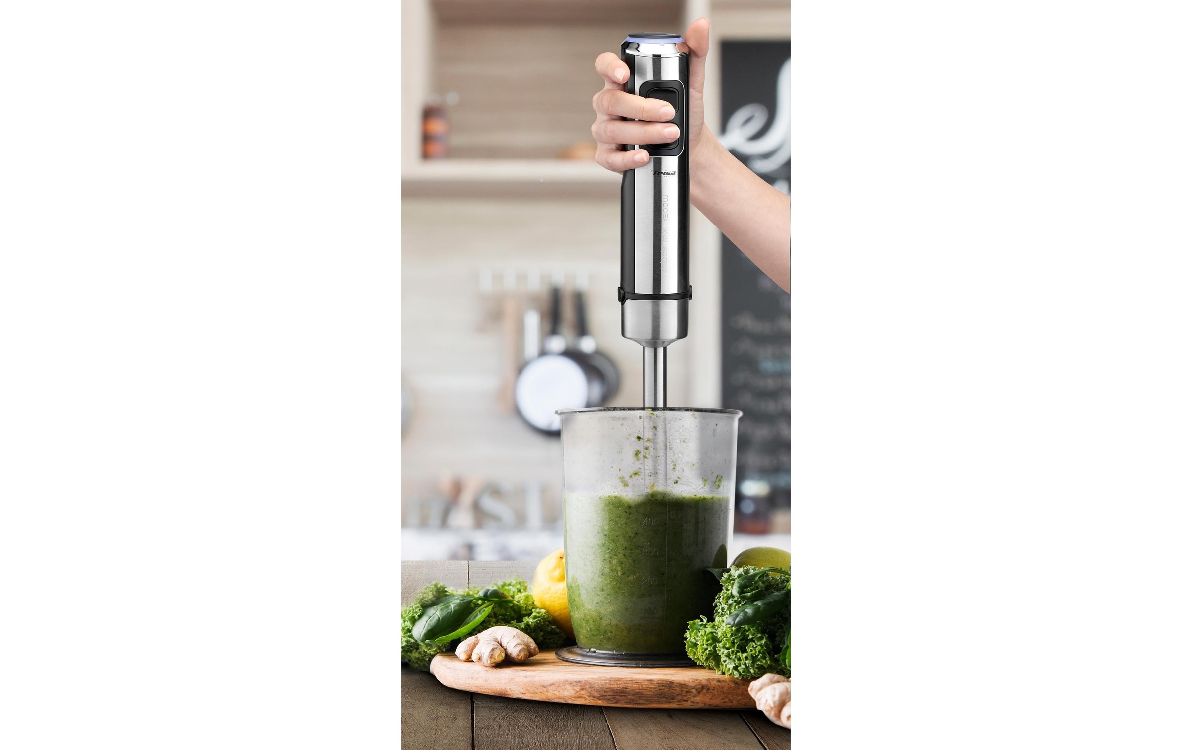 Trisa Stabmixer »4Blade Mix Silber« 1200 W