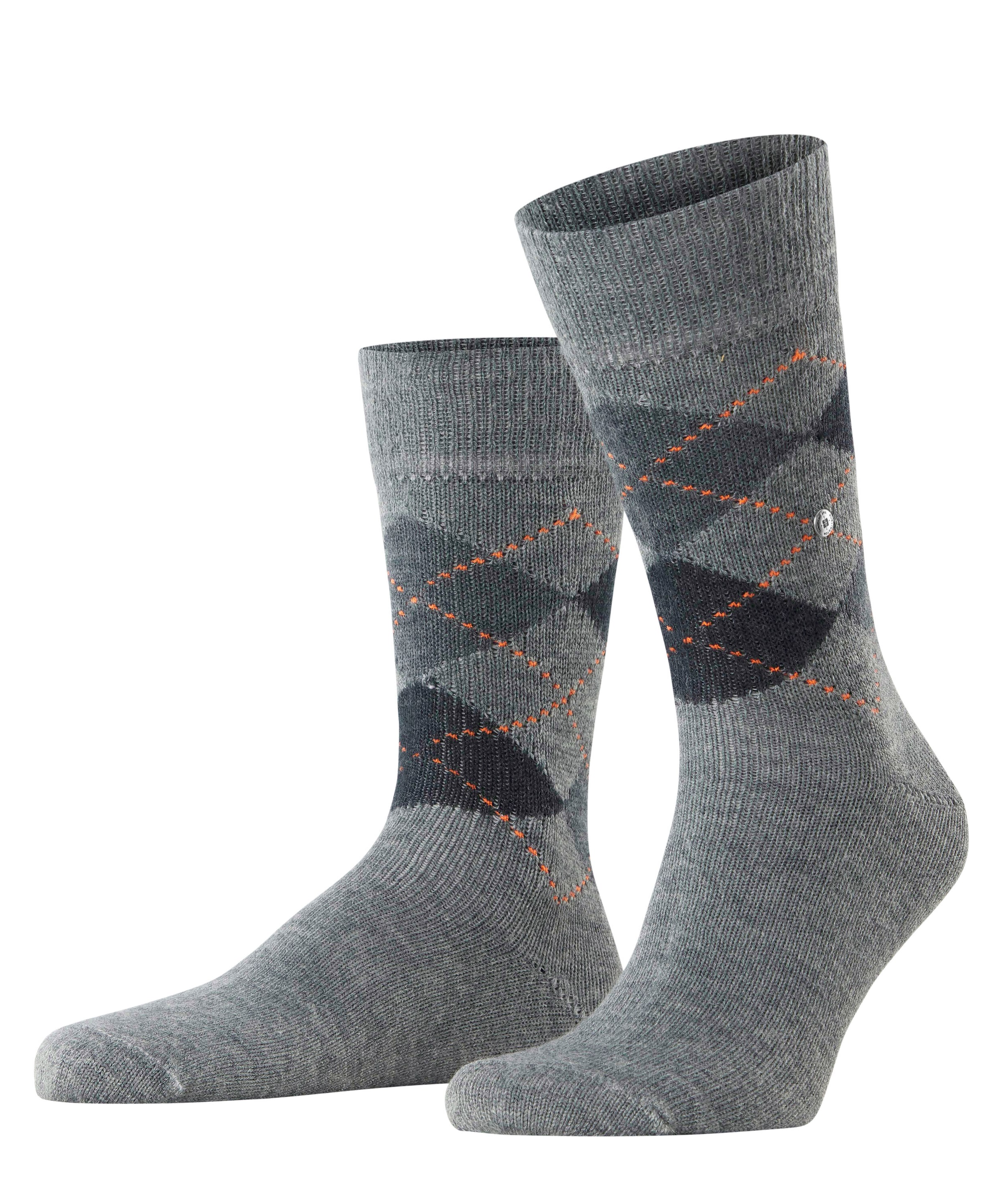 Burlington Socken "Preston" Einheitsgröße 40-46, Argyle-Muster, weiche Haptik