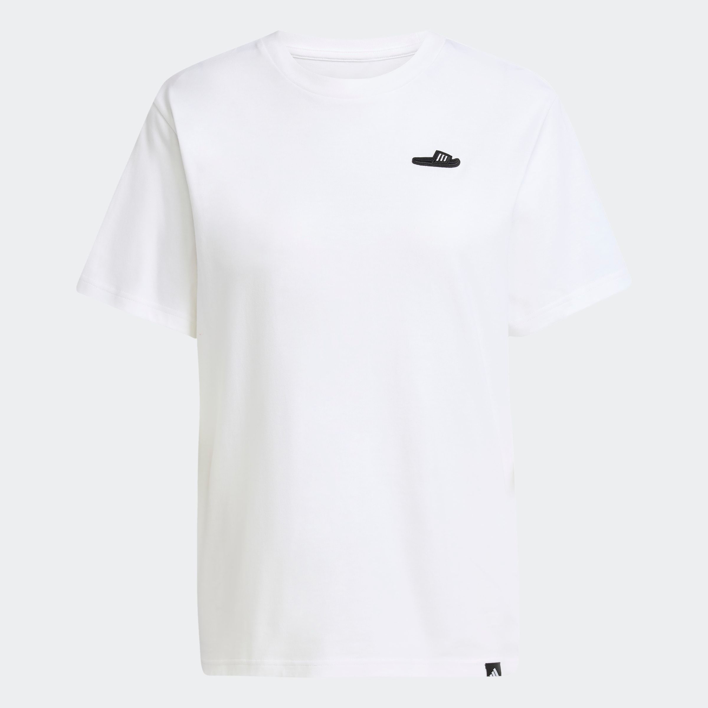 adidas Sportswear T-Shirt »SLIDE TEE« sportlicher Stil, kurze Ärmel, ohne Verschluss, mit kleiner Grafik