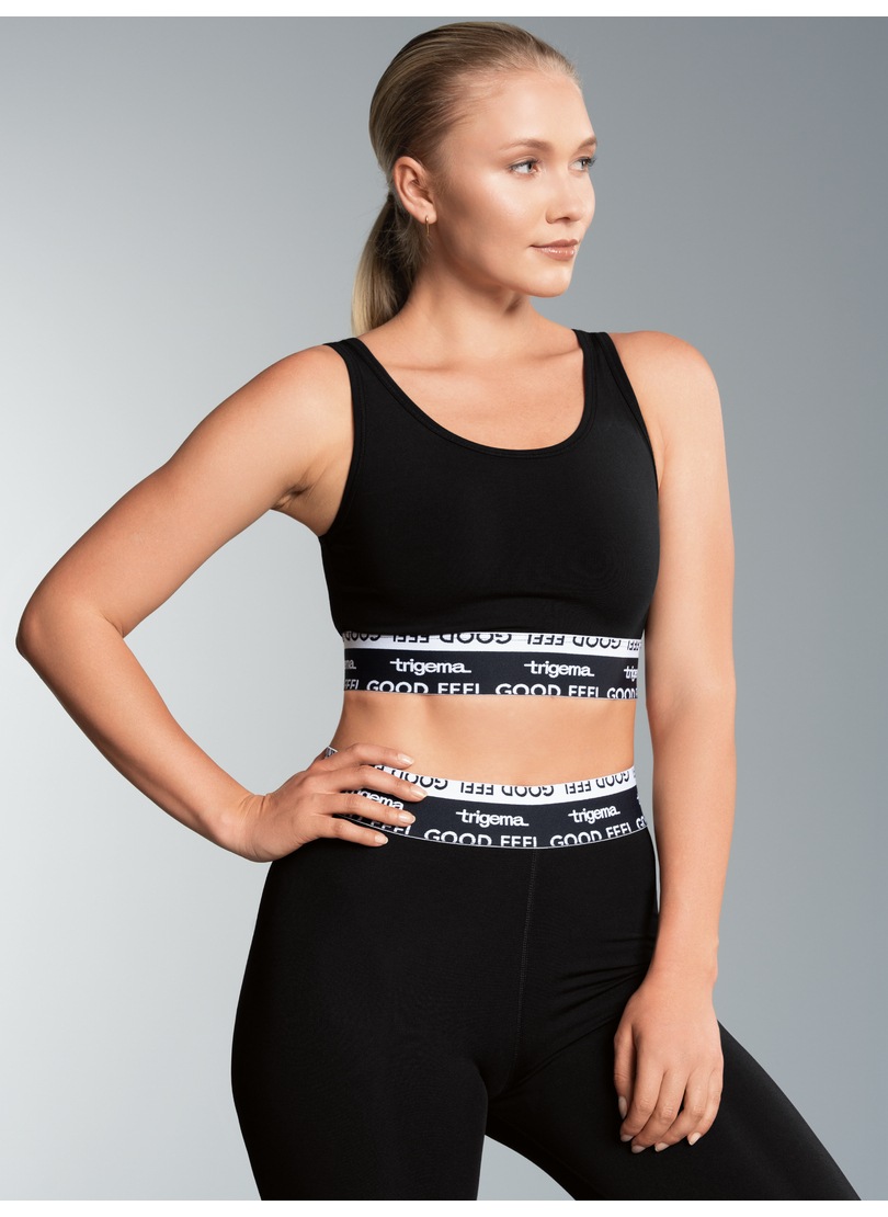 Trigema Bügelloser BH »TRIGEMA Sport-Bustier mit Elastikbund«