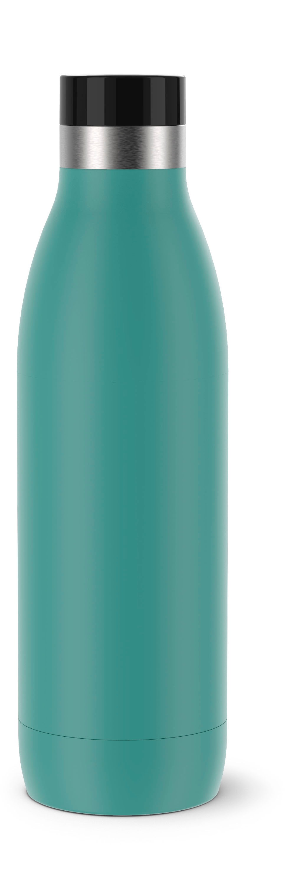 Emsa Isolierflasche "Trinkflasche Bludrop", (1 tlg.), Edelstahl, Quick-Press Deckel, 360 Trinkgenuss, 12h warm/24h kühl