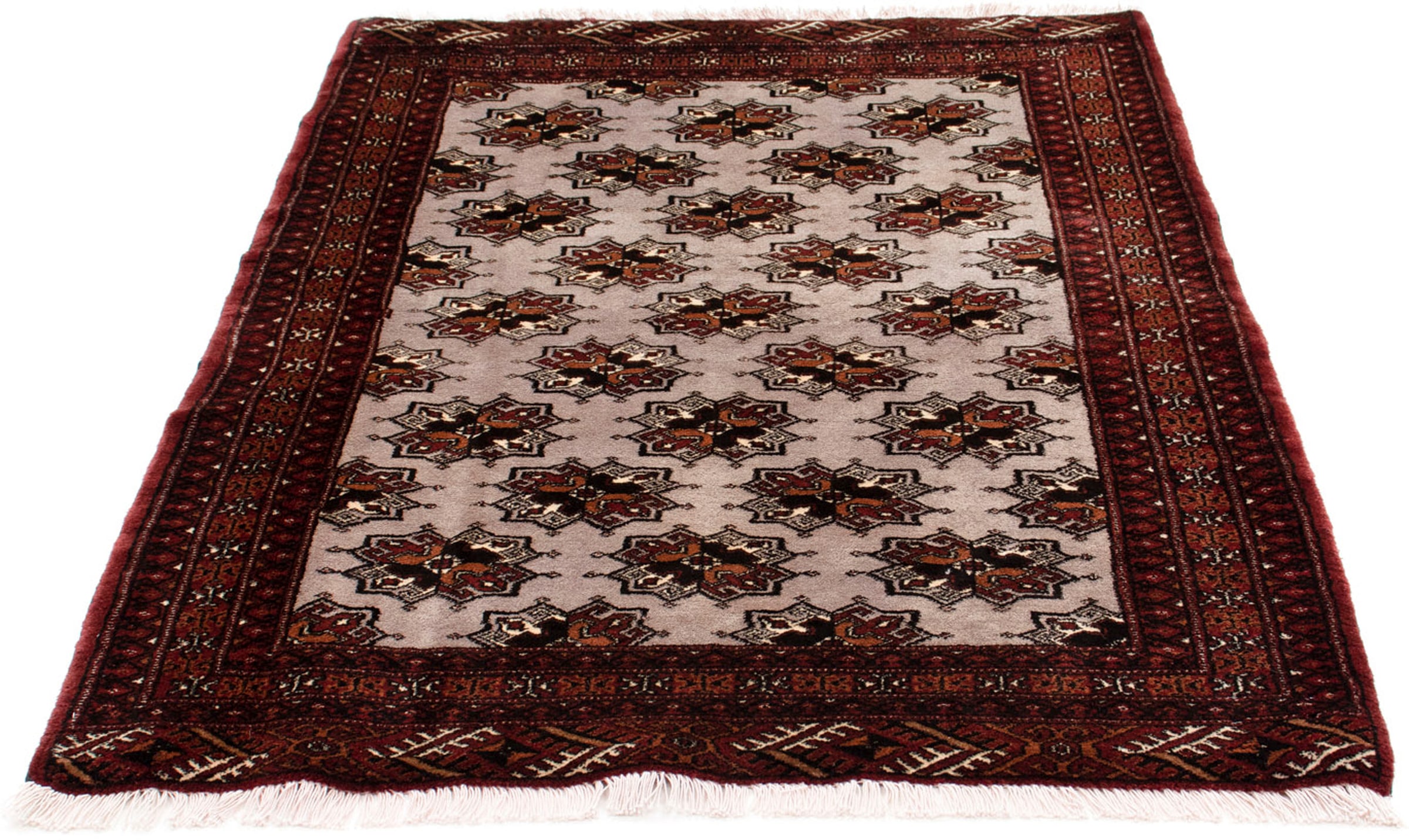 Orientteppich »Belutsch - 154 x 112 cm - grau«, rechteckig, Wohnzimmer, Handgeknüpft,...