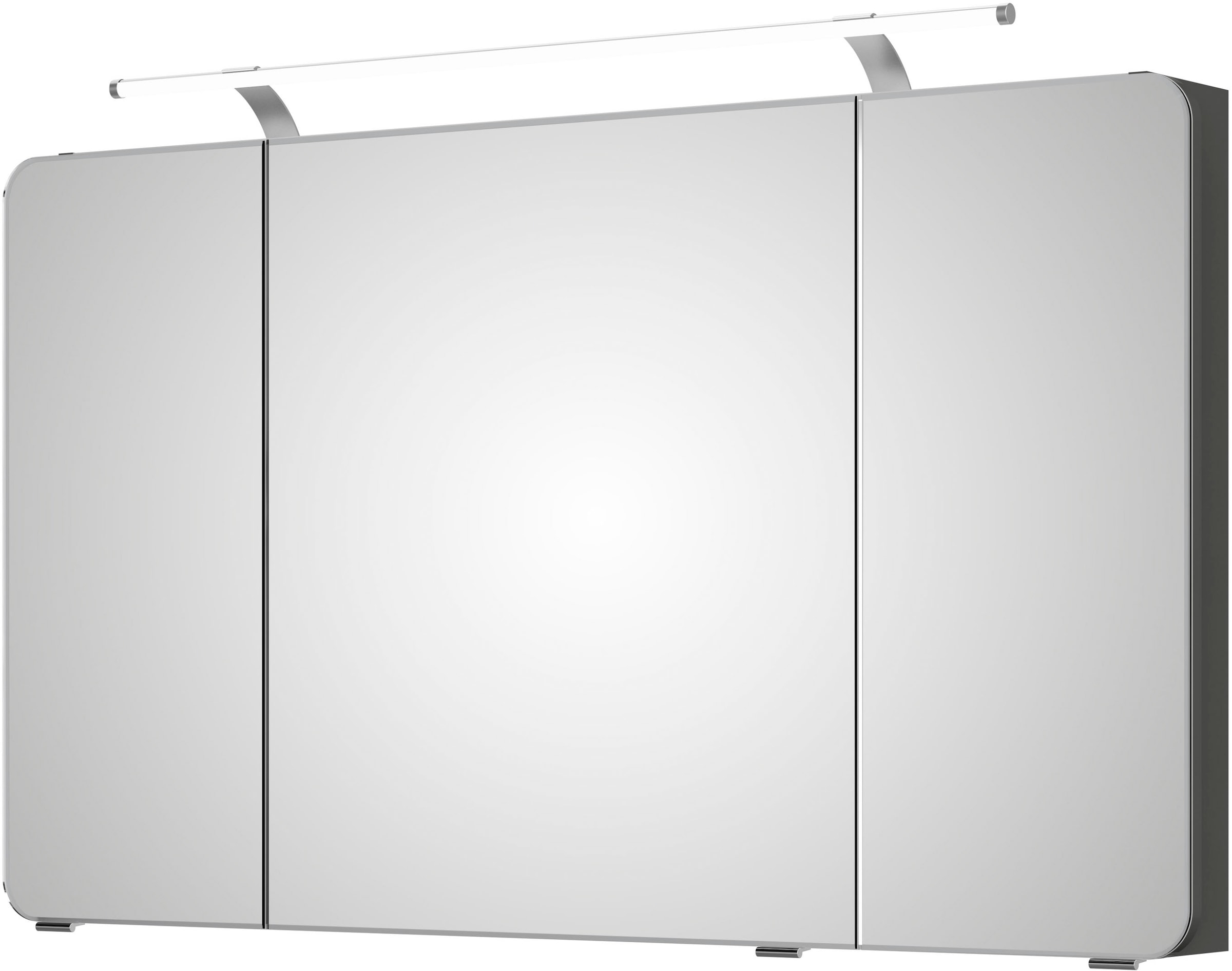 Saphir Spiegelschrank "Serie 4005 Badezimmer-Spiegelschrank inkl. LED-Aufsatzleuchte", Badschrank 120 cm breit, 3 Türen,