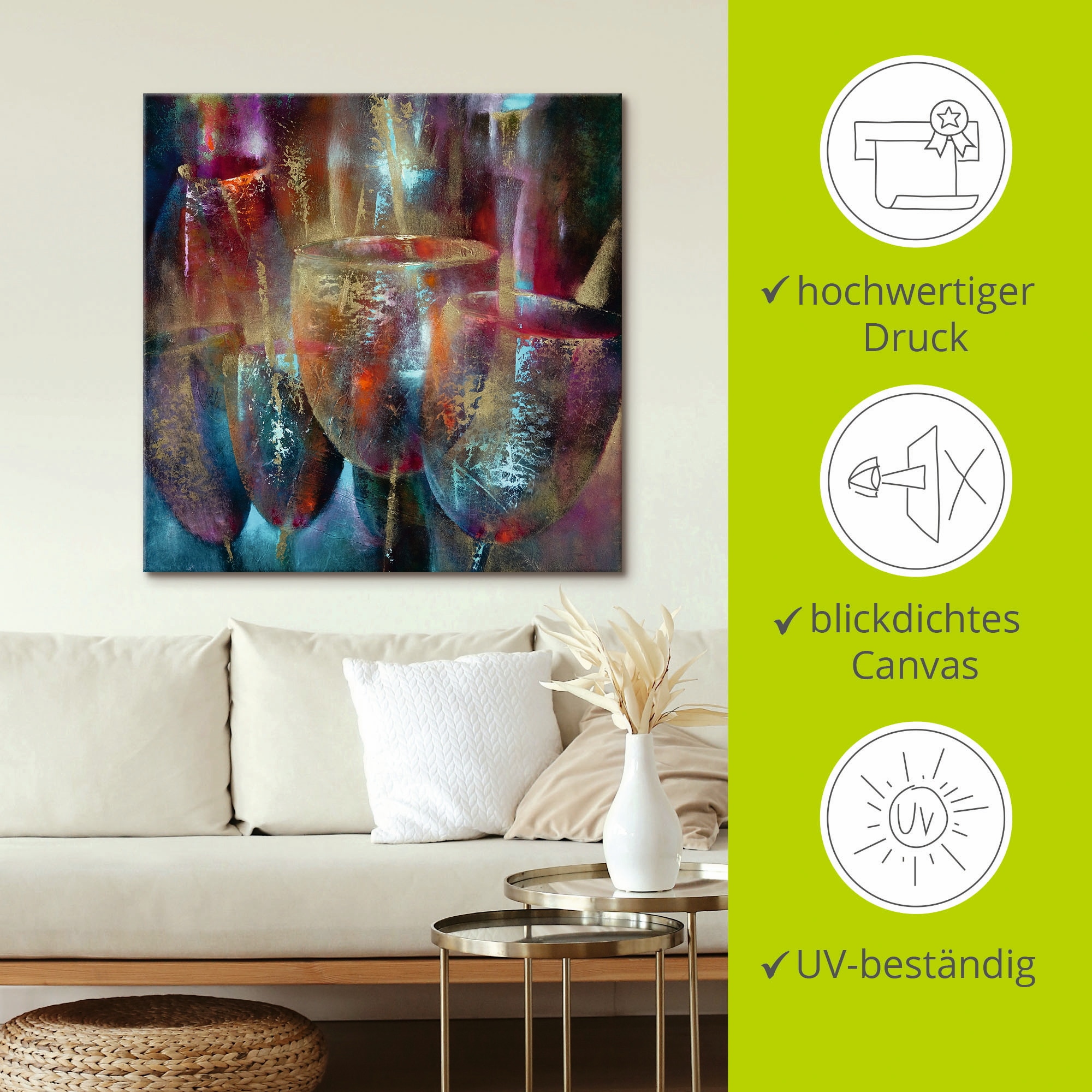 Artland Wandbild »Reflektion«, Arrangements, (1 St.), als Alubild, Outdoorbild, Leinwandbild in verschied. Größen