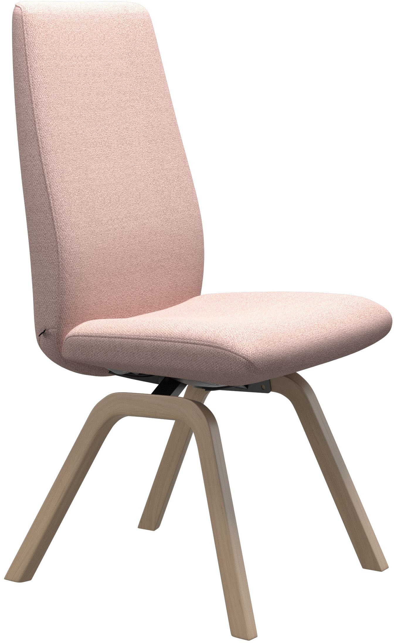 Stressless® Polsterstuhl »Laurel«, ROHLEDER Stoff Q2 FARON, High Back, Größe L, mit schräggestellten Beinen in Eiche gekalkt