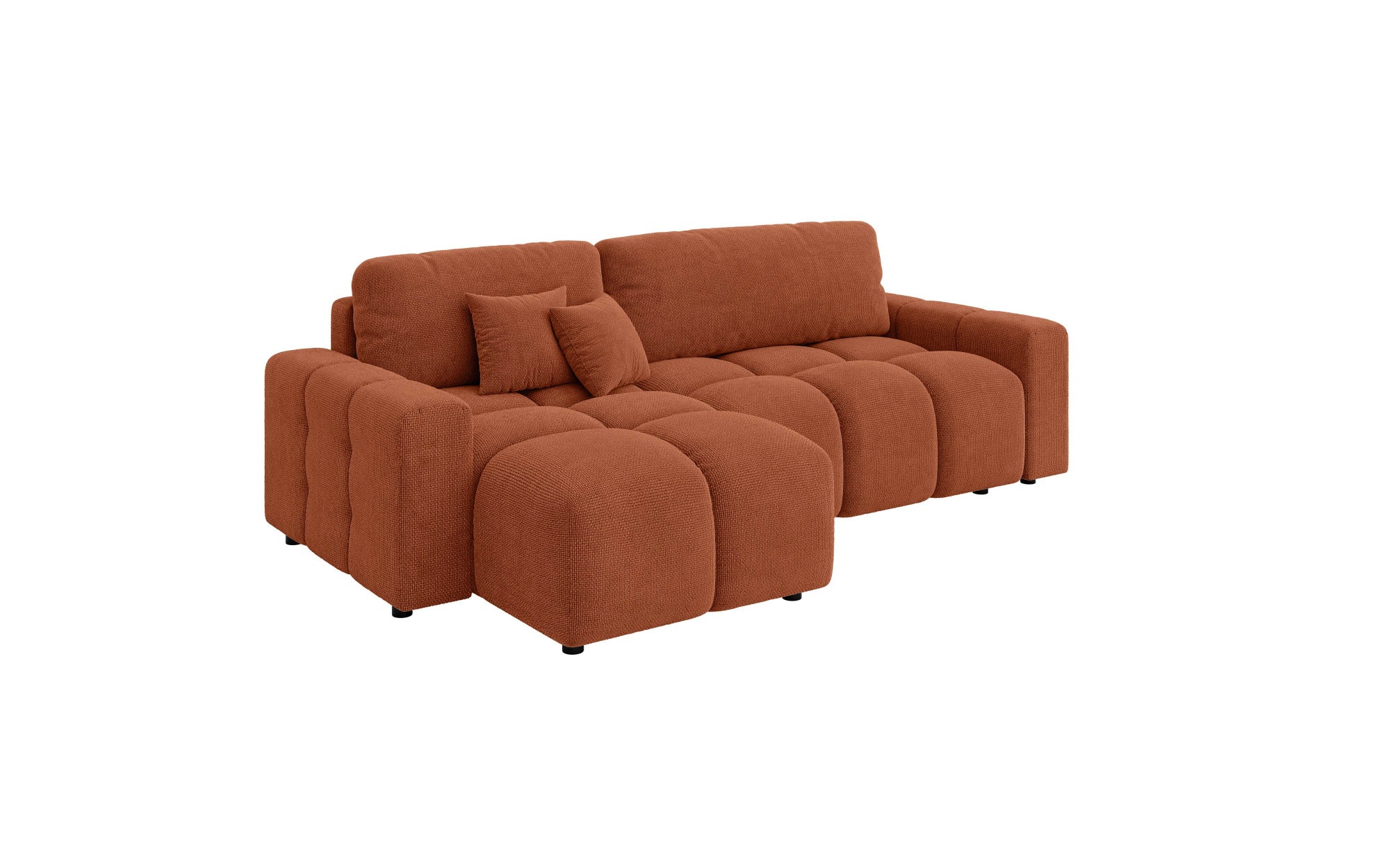 INOSIGN Ecksofa »FELICI, Schlafsofa 233cm, L-Form mit Recamiere beidseitig montierbar«, Designsofa mit Bettfunktion und Bettkasten, Maße B/T/H: 233/142/88 cm