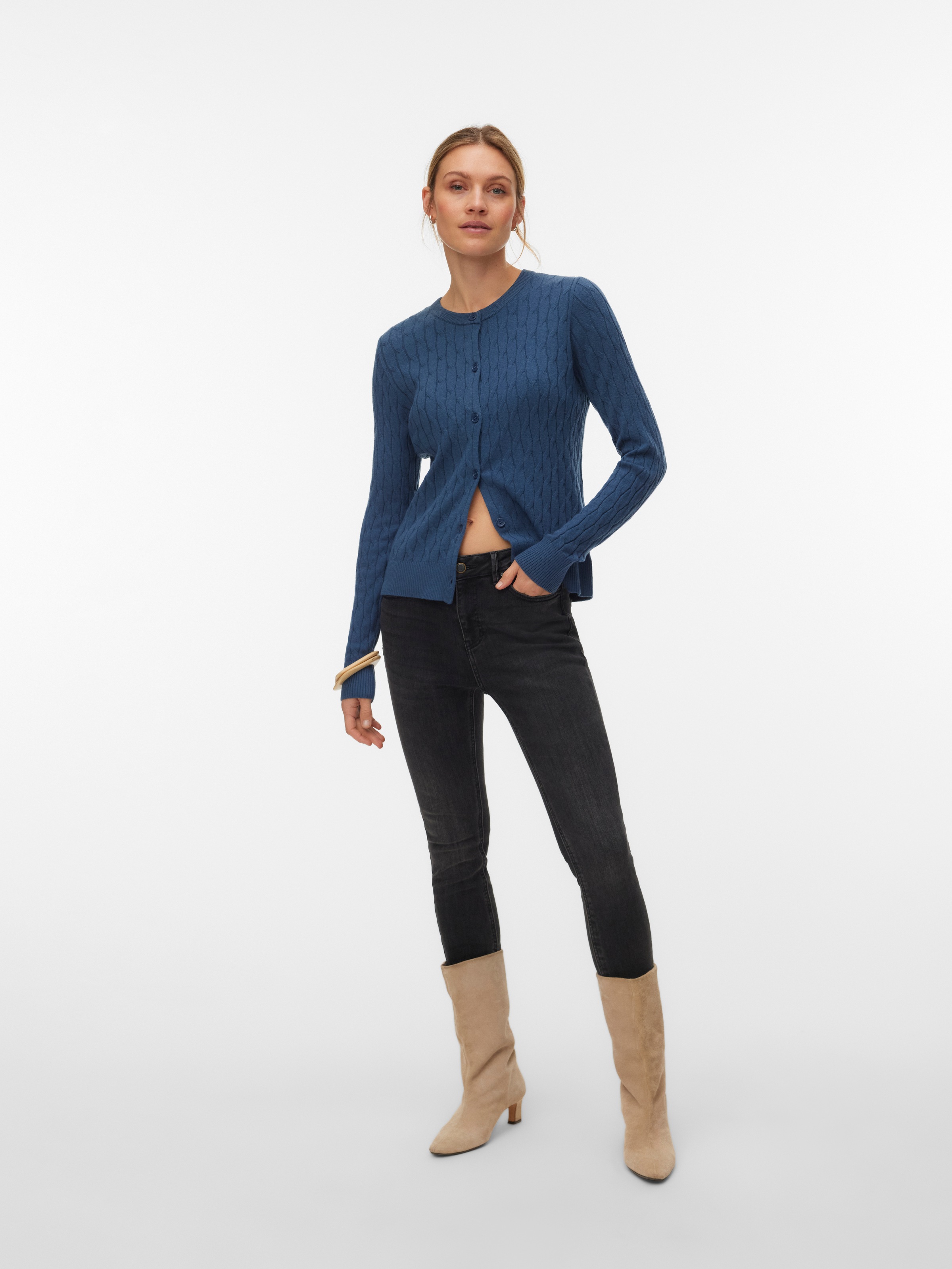 Vero Moda Strickjacke »VMFANTASTIC LS O-NECK CABLE CARDIGAN«