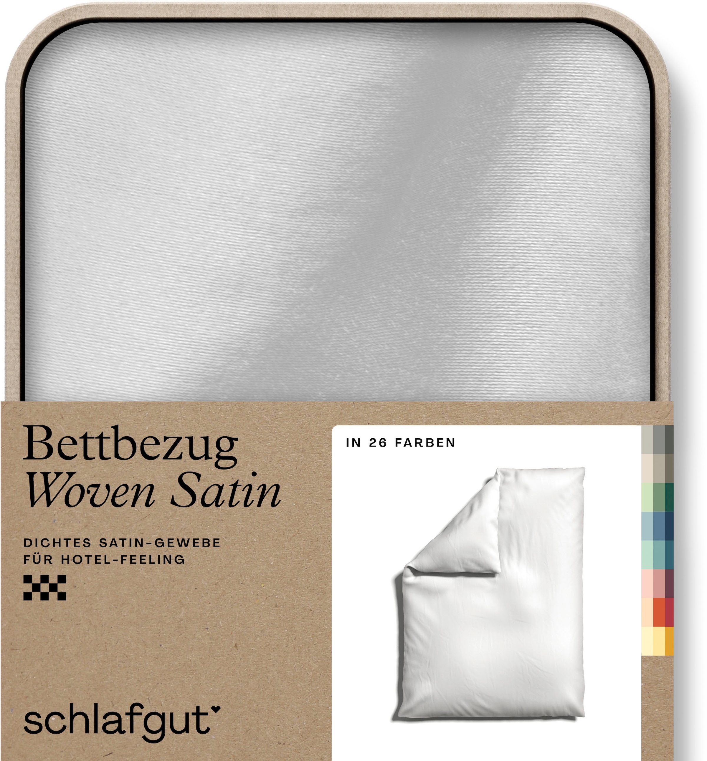 Schlafgut Bettbezug "Woven Satin", (1 St.), besonders dicht gewebt, Mix & Match: passender Kissenbezug erhältlich