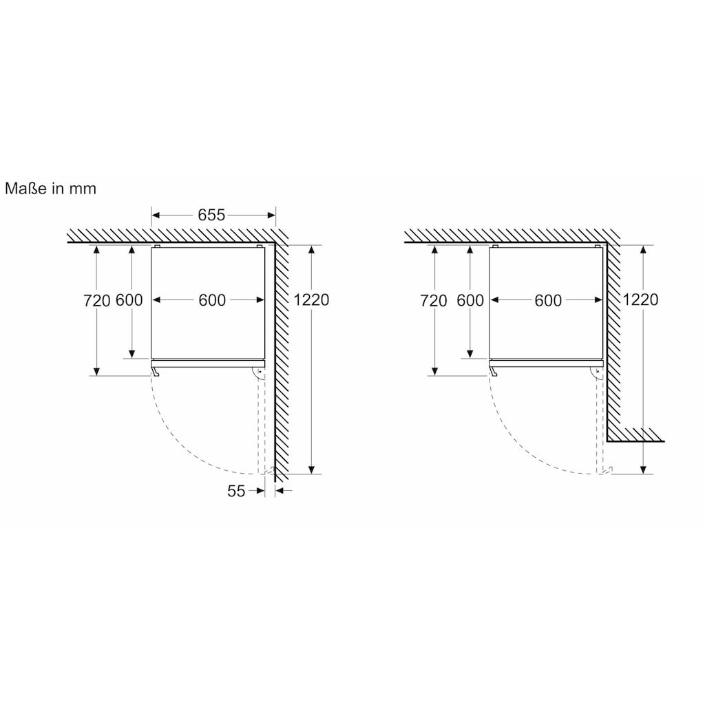 BOSCH Kühl-/Gefrierkombination »KGN39VCT«, KGN39VICT, 203 cm hoch, 60 cm breit