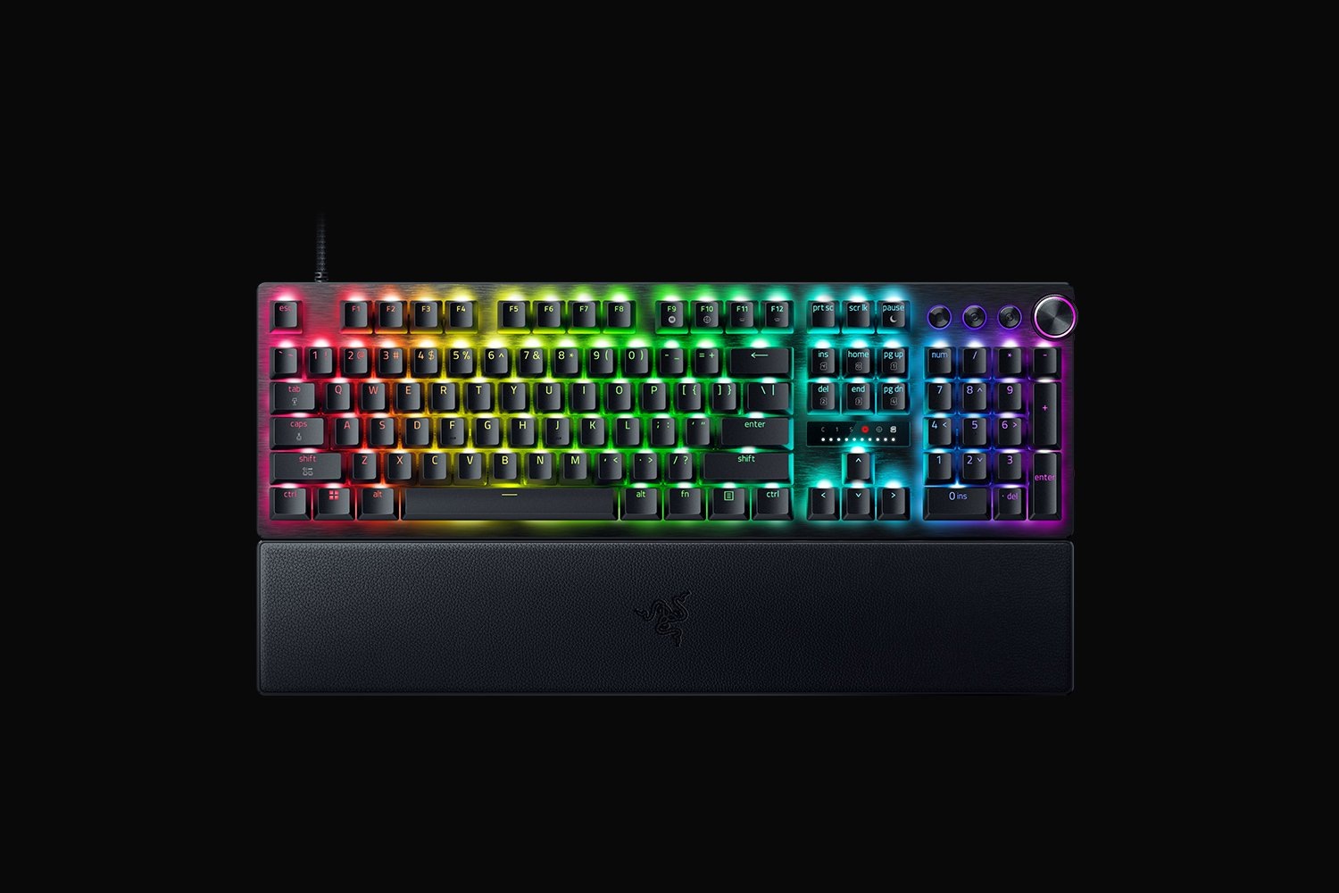 RAZER Gaming-Tastatur »Huntsman V3 Pro 8KHz (Volle Größe)« (Fn-Tasten | Gaming-Modus | Handgelenkauflage | Profil-Speicher | USB-Anschluss | Ziffernblock)