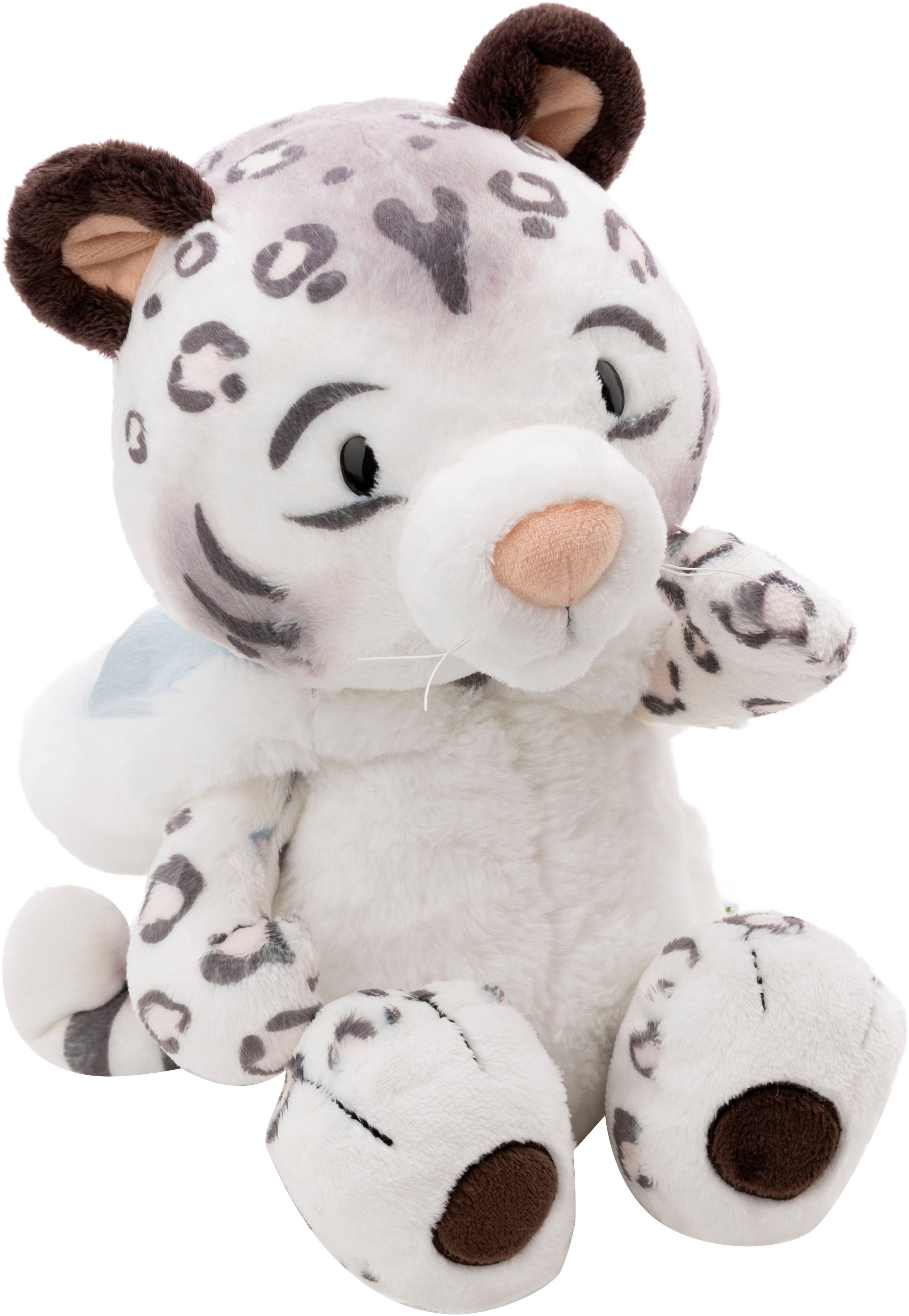 NICI Kinder Kuscheltier "Winter, Schneeleopard Eleni Snowbell, 70 cm schlenkernd", weiß, B:29cm H:70cm L:35cm, Plüschfiguren, schlenkernd; enthält
