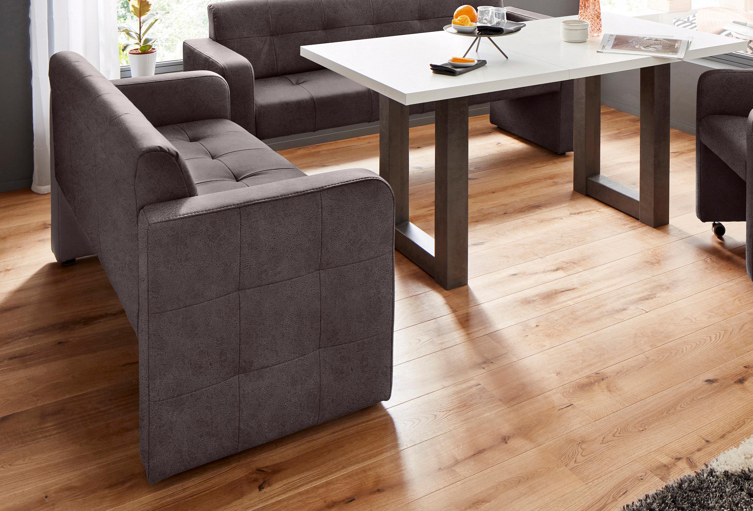 exxpo - sofa fashion Polsterbank »Barista Küchensofa, Sitzhöhe 49cm, kompakte Stellmaße«, Frei im Raum stellbar
