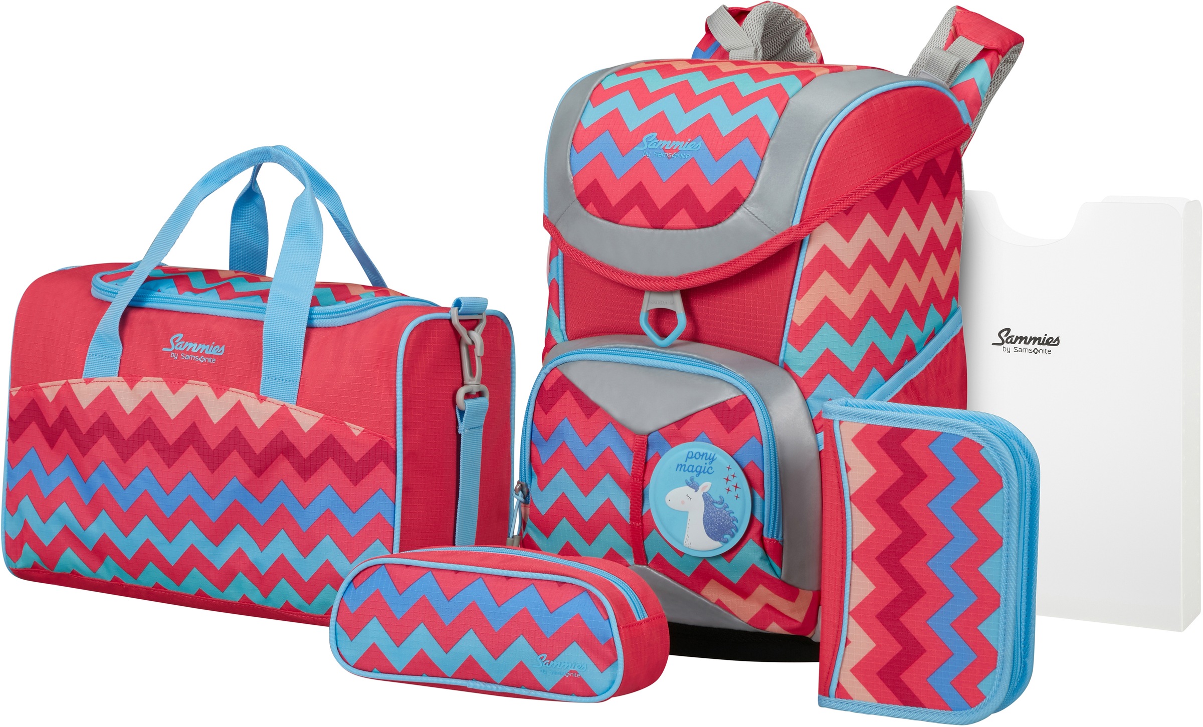 Samsonite Schulrucksack "Sammies Ergofit, Pony Magic", reflektierende Details