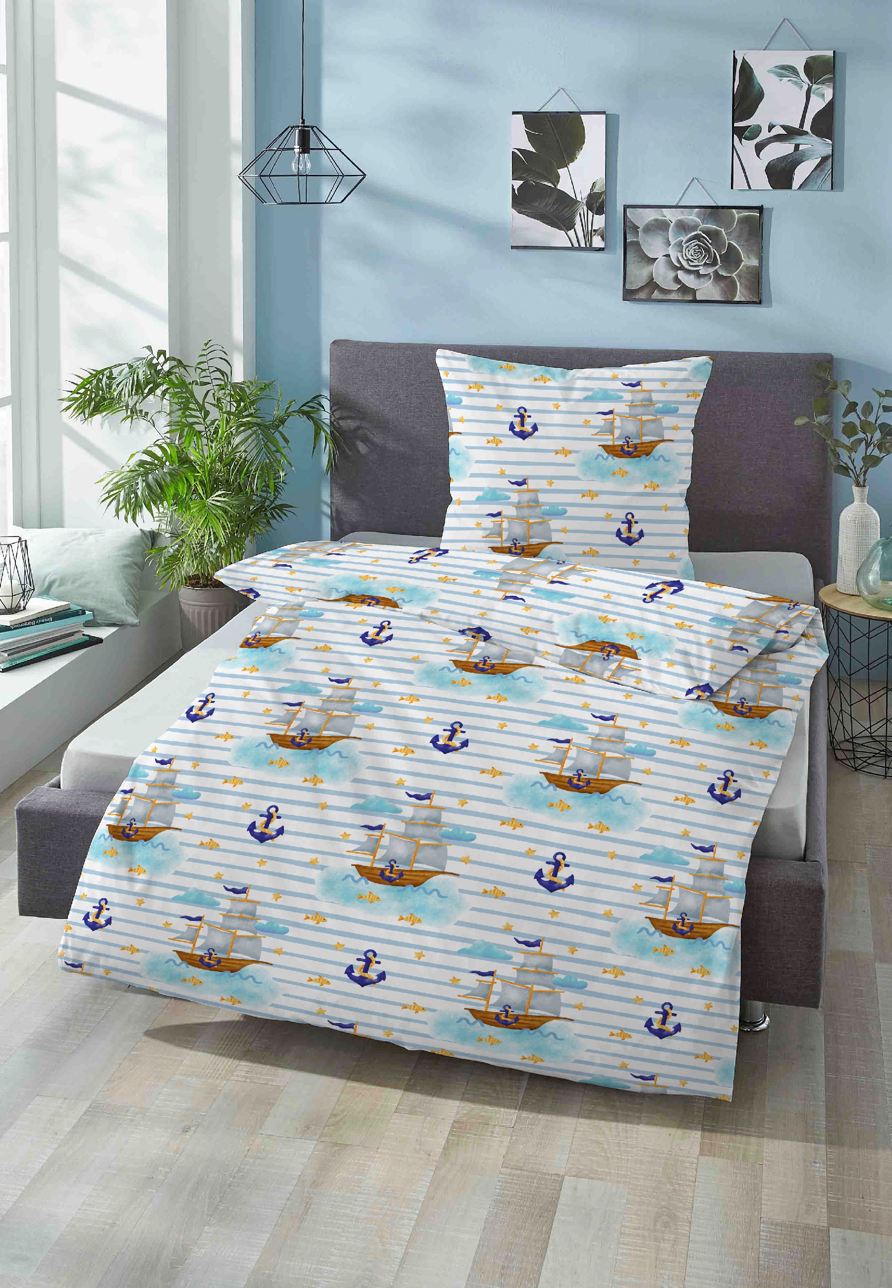 Biberna Kinderbettwäsche "Johanna" 2 Stk. hautfreundlich, kühlend, mit Reiß günstig online kaufen