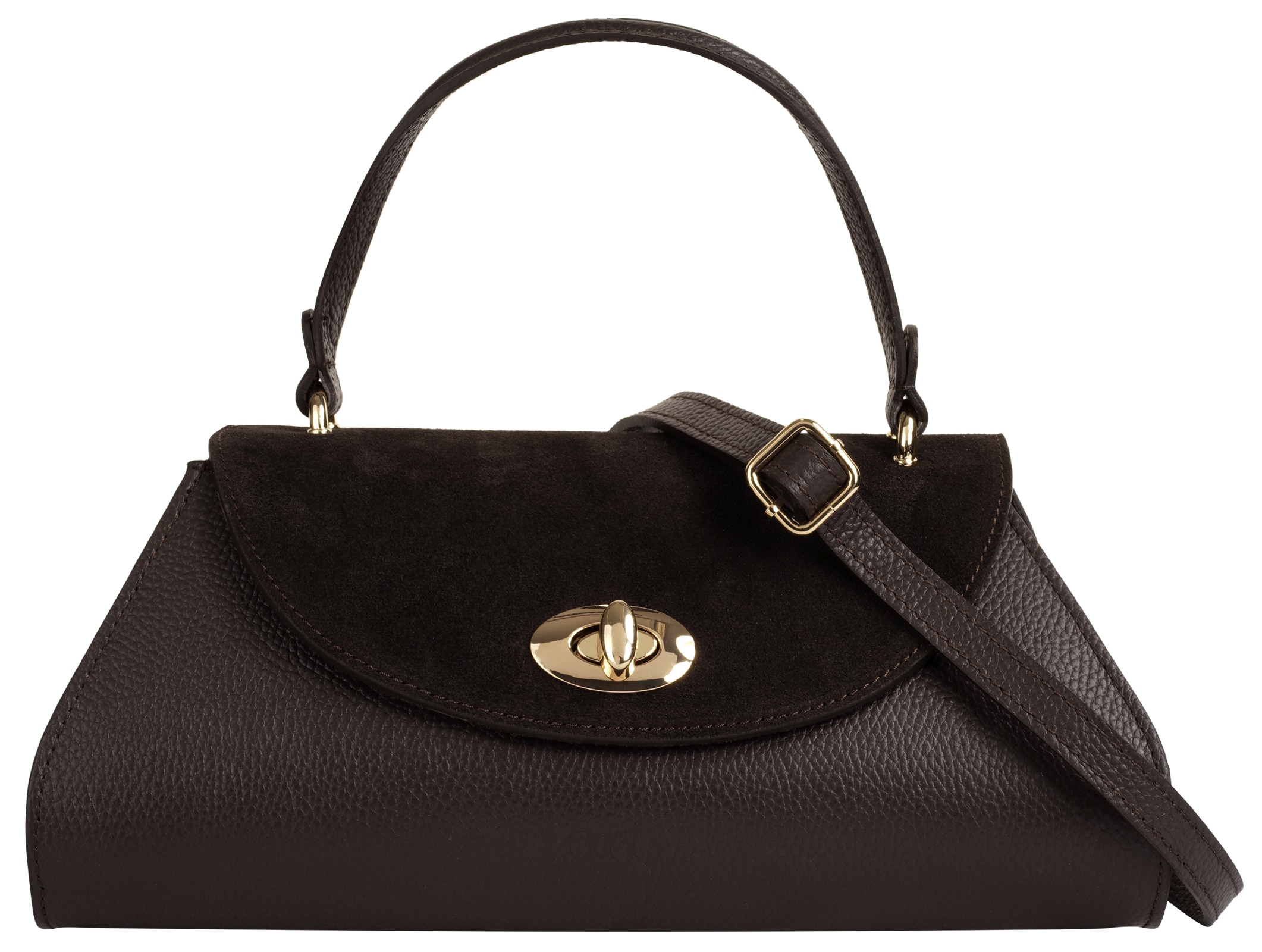 forty° Henkeltasche »FORTY° Damen LIRAMARA echt Leder, Made in Italy« echt Leder, Made in Italy