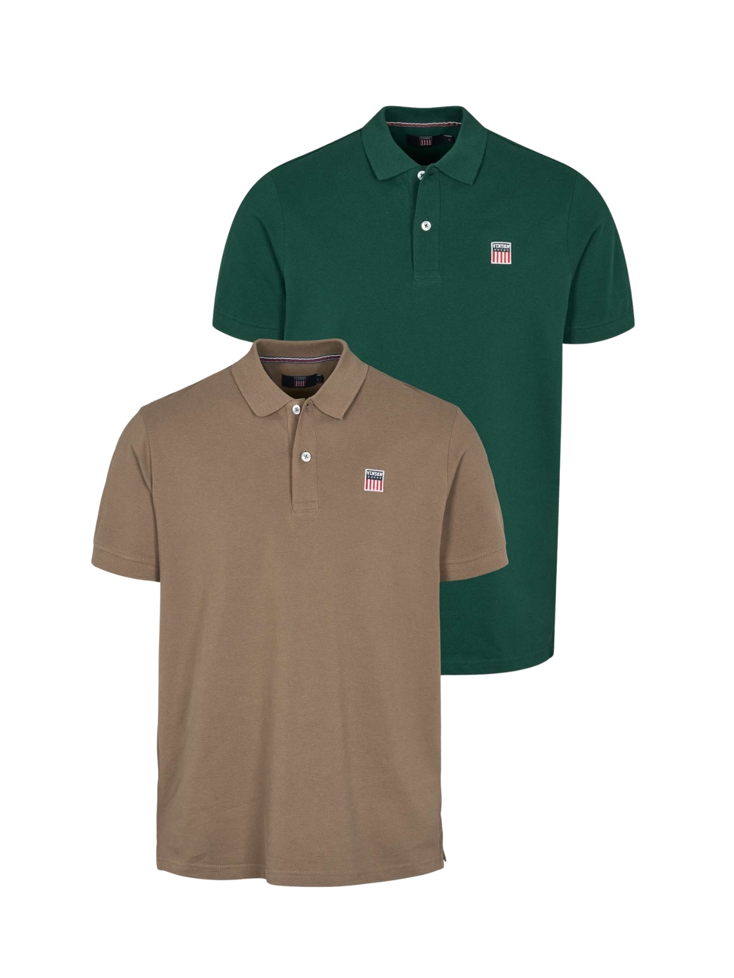 VINSON Kurzarmhemd »VINSON 2-pack Polo VMMike«