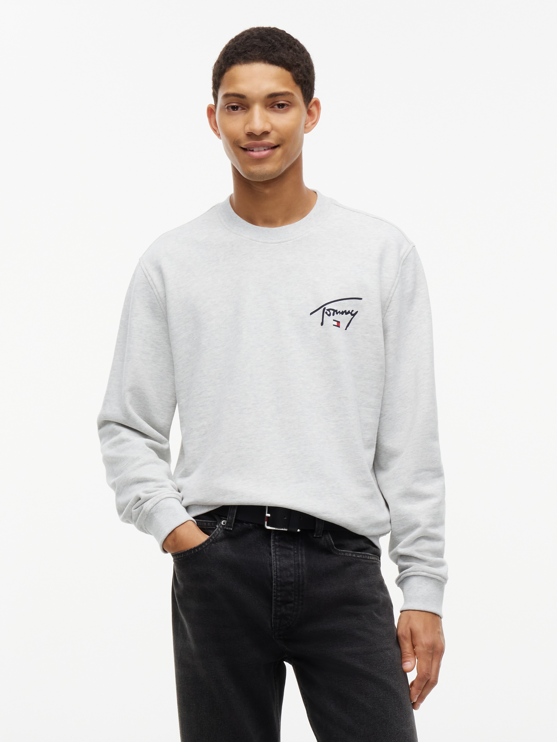 Tommy Jeans Sweatshirt "REGULAR ENTRY SIGNATURE", Regular fit mit Rundhalsausschnitt