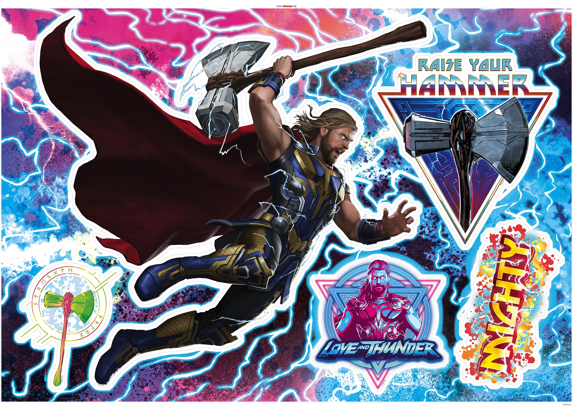 Komar Wandtattoo »Thor4 - Mighty | bestellen Thor« BAUR