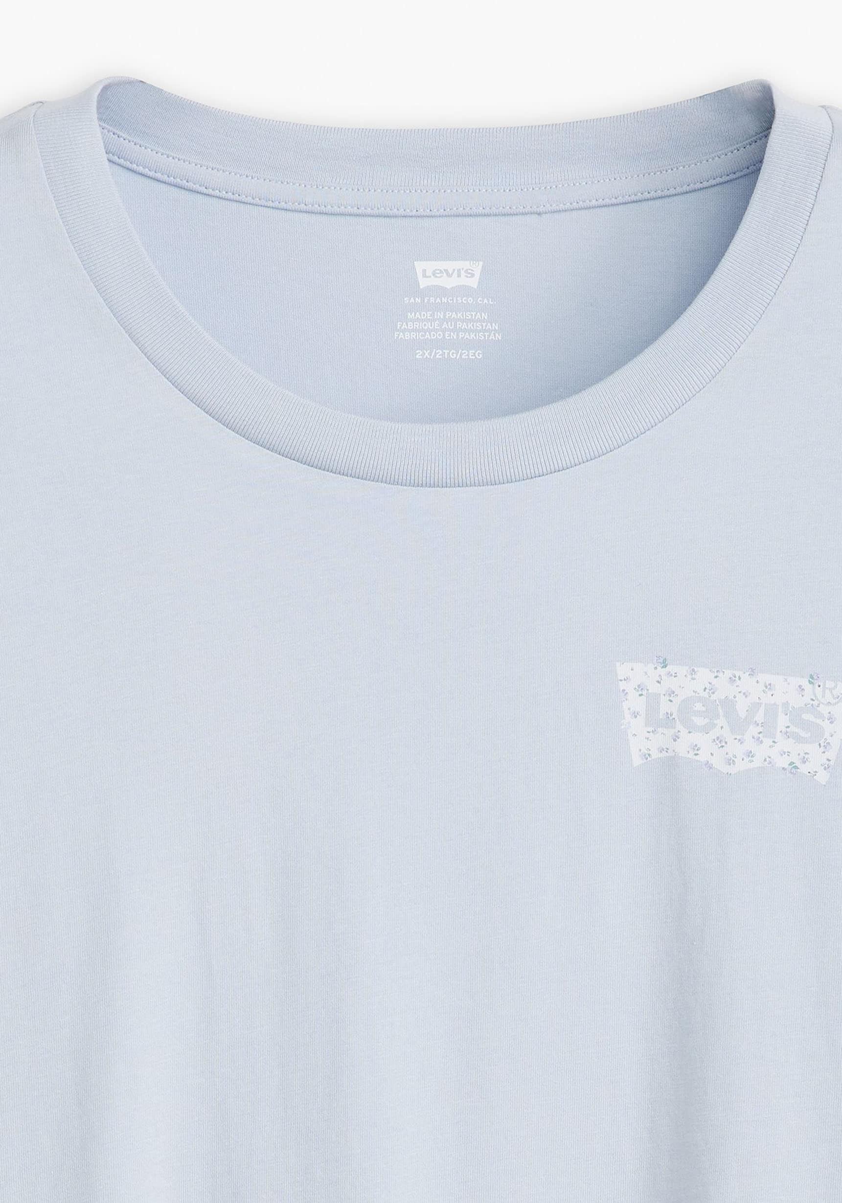 Levi's® Plus T-Shirt, mit kleinem, floralem Batwing-Logodruck