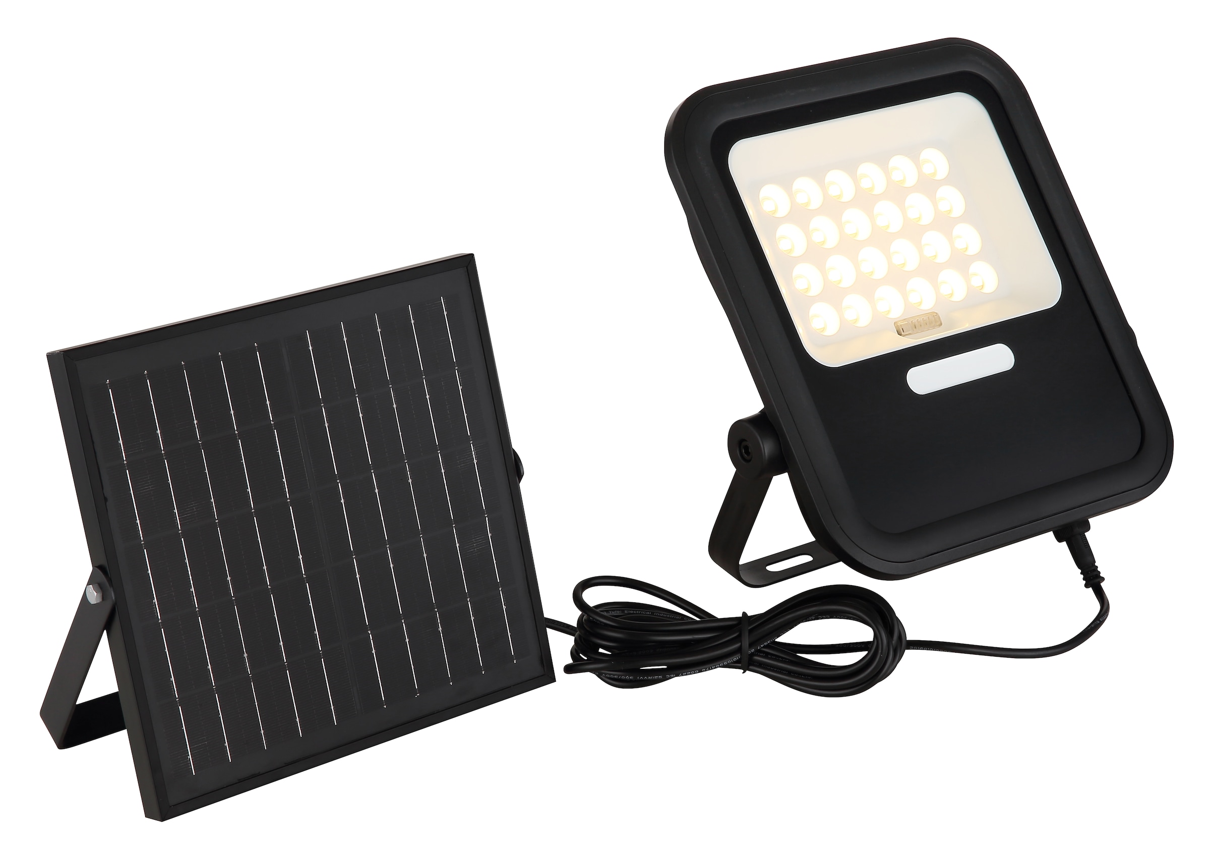 GLOBO LIGHTING LED Solarleuchte »SOLARLEUCHTE KUNSTSTOFF SCHWARZ MATT, 1XLED«, Leuchtmittel LED-Modul | LED fest integriert, Solar/IP65/beweglich/Garten/Außenbereich