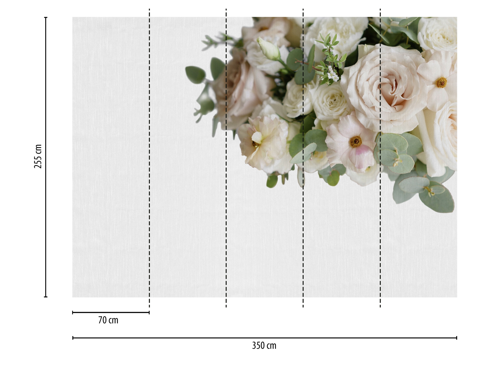 A.S. Création Vliestapete »Florale Tapete Rosen & Eukalyptus Beige Grün« matt strukturiert