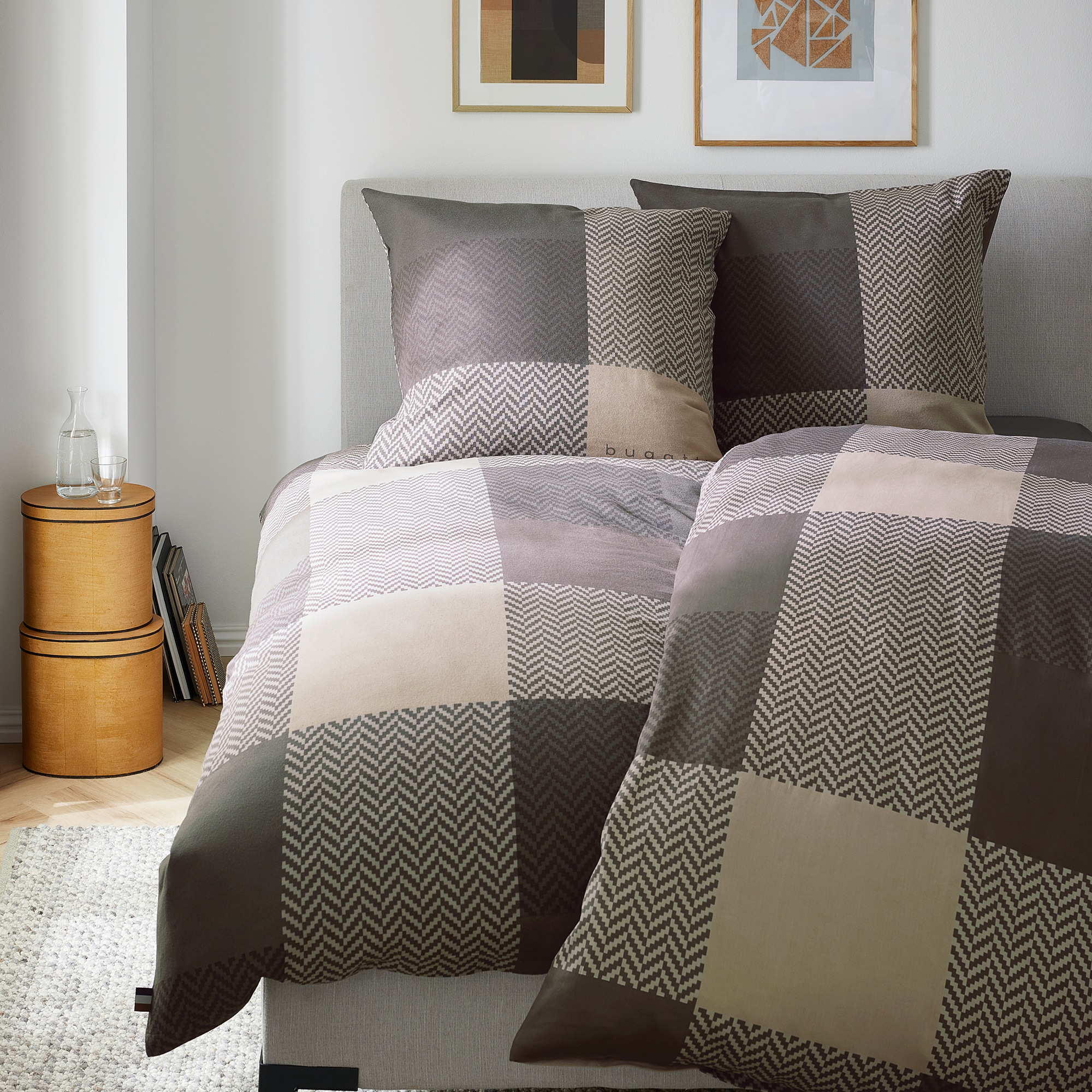 bugatti Bettwäsche "bugatti Satin-Flanell Kombi-Bettwäsche" 2 tlg. in hochw günstig online kaufen