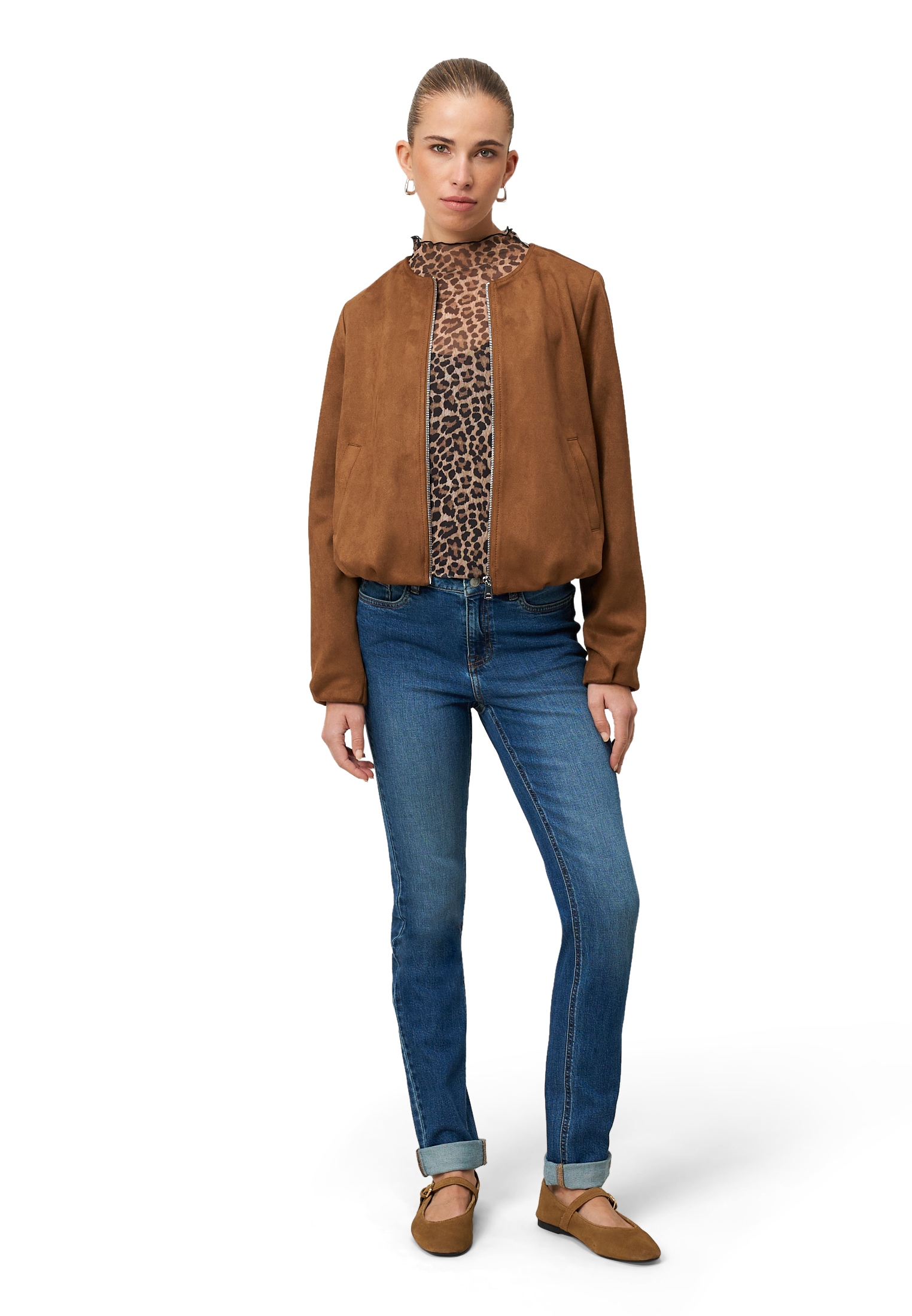 Zero Slim-fit-Jeans »Damen Straight Fit 32 Inch«