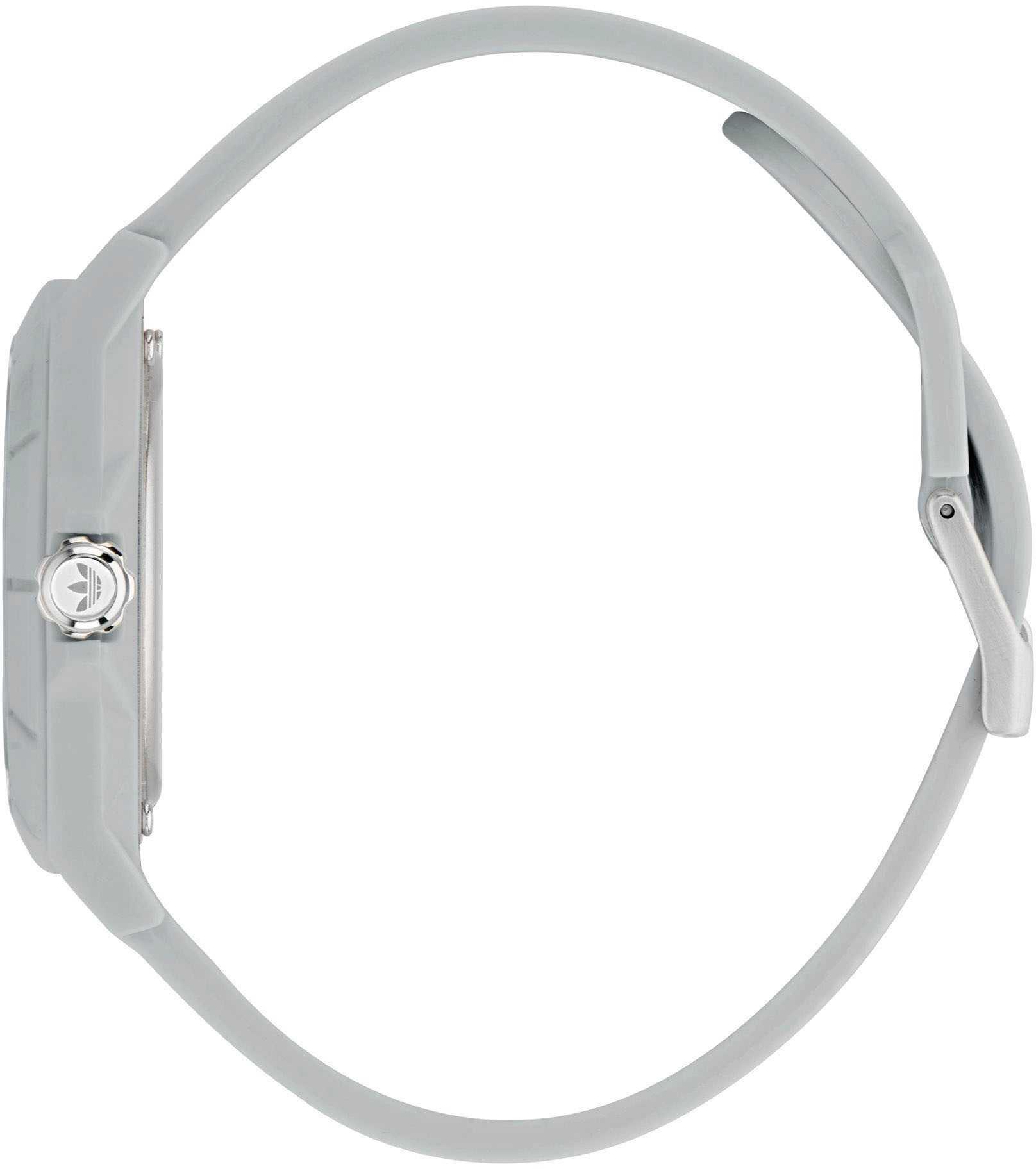adidas Originals Quarzuhr »PROJECT FOUR«, Armbanduhr, Herrenuhr, Damenuhr,Resinarmband,wasserabweisend bis 5 bar