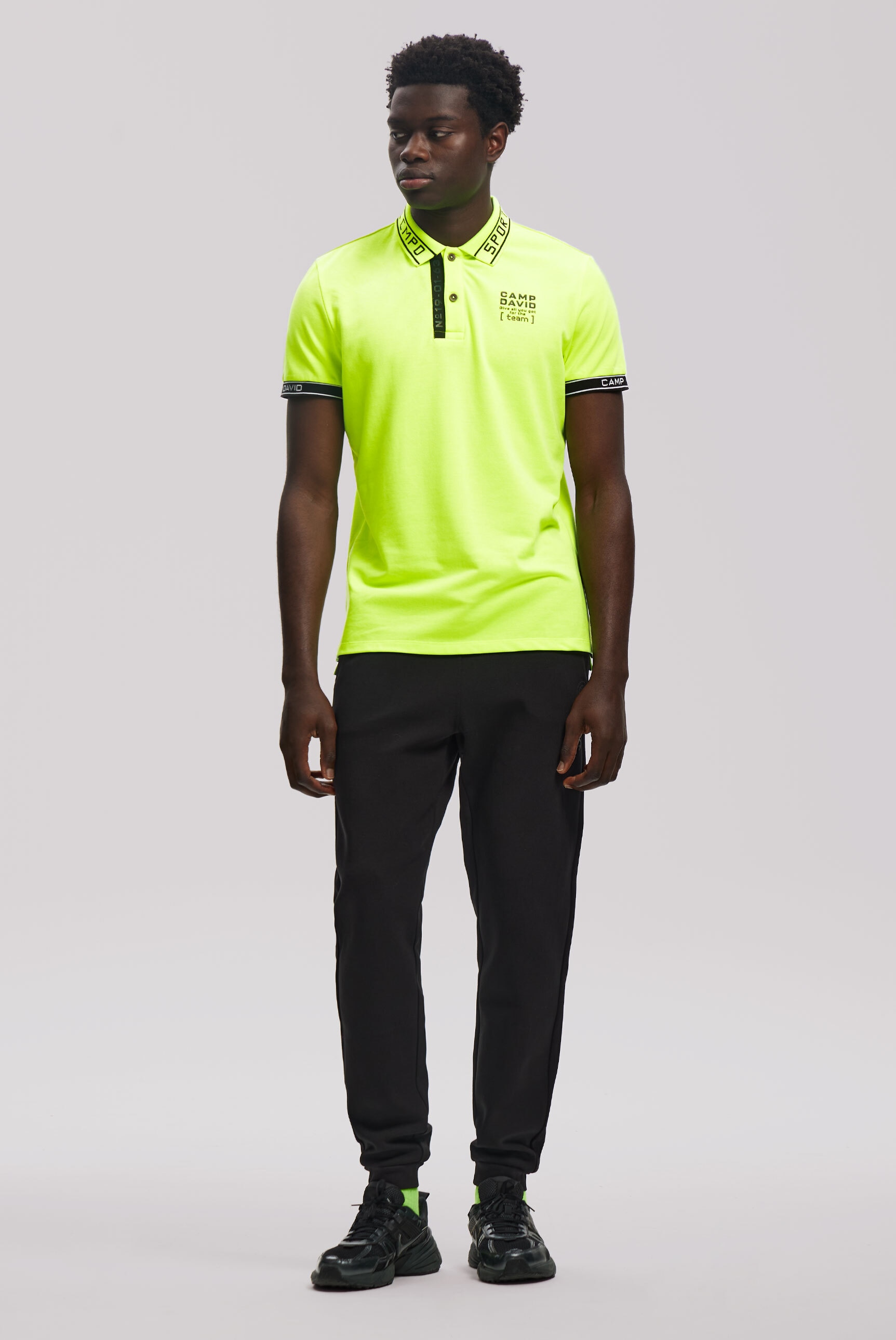 CAMP DAVID Poloshirt, mit Seitenschlitze