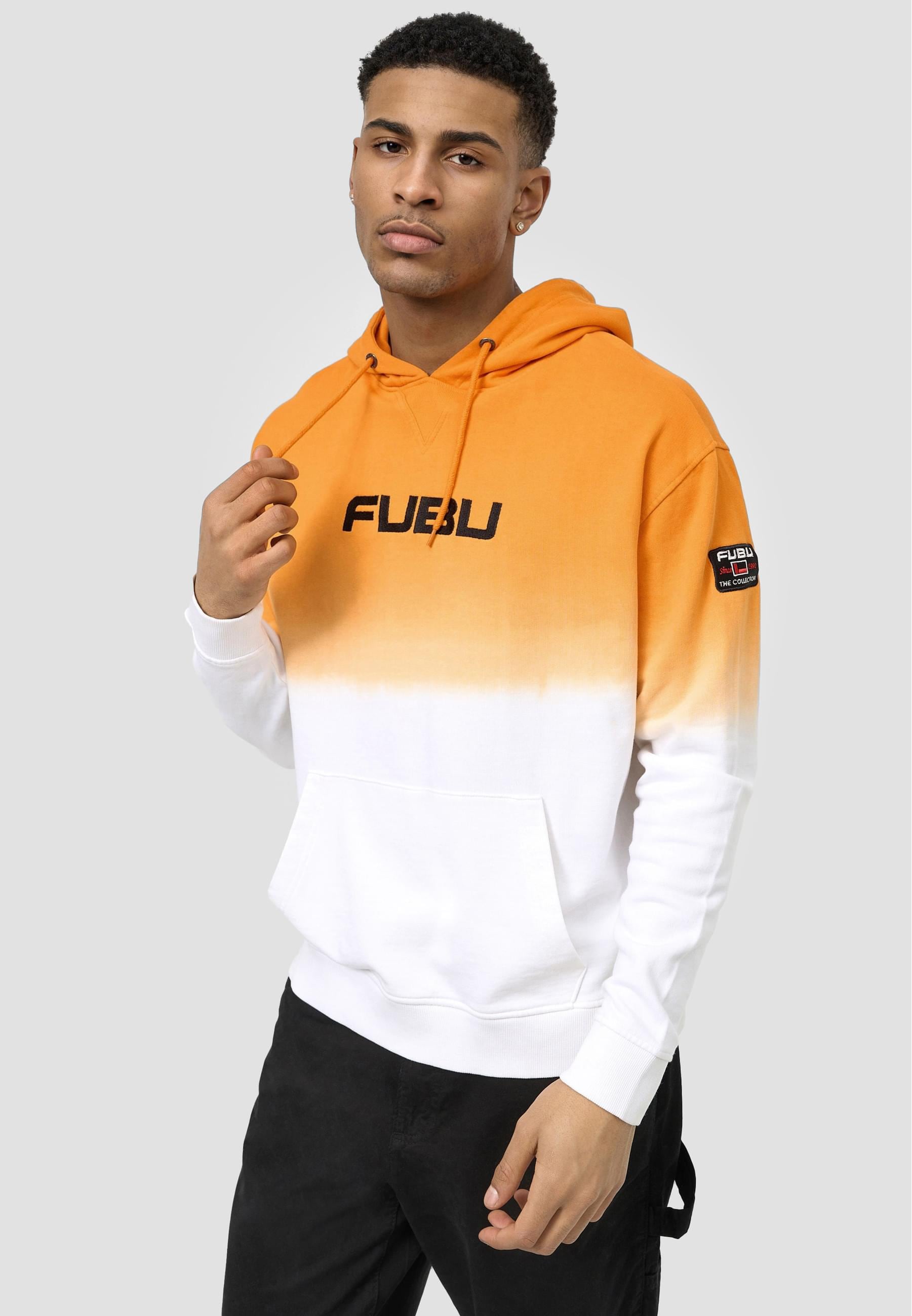 Fubu Kapuzensweatshirt »Fubu Herren FM213-003-1 Corporate Hooded Sweatshirt Gradient« 1 Stk. tlg.