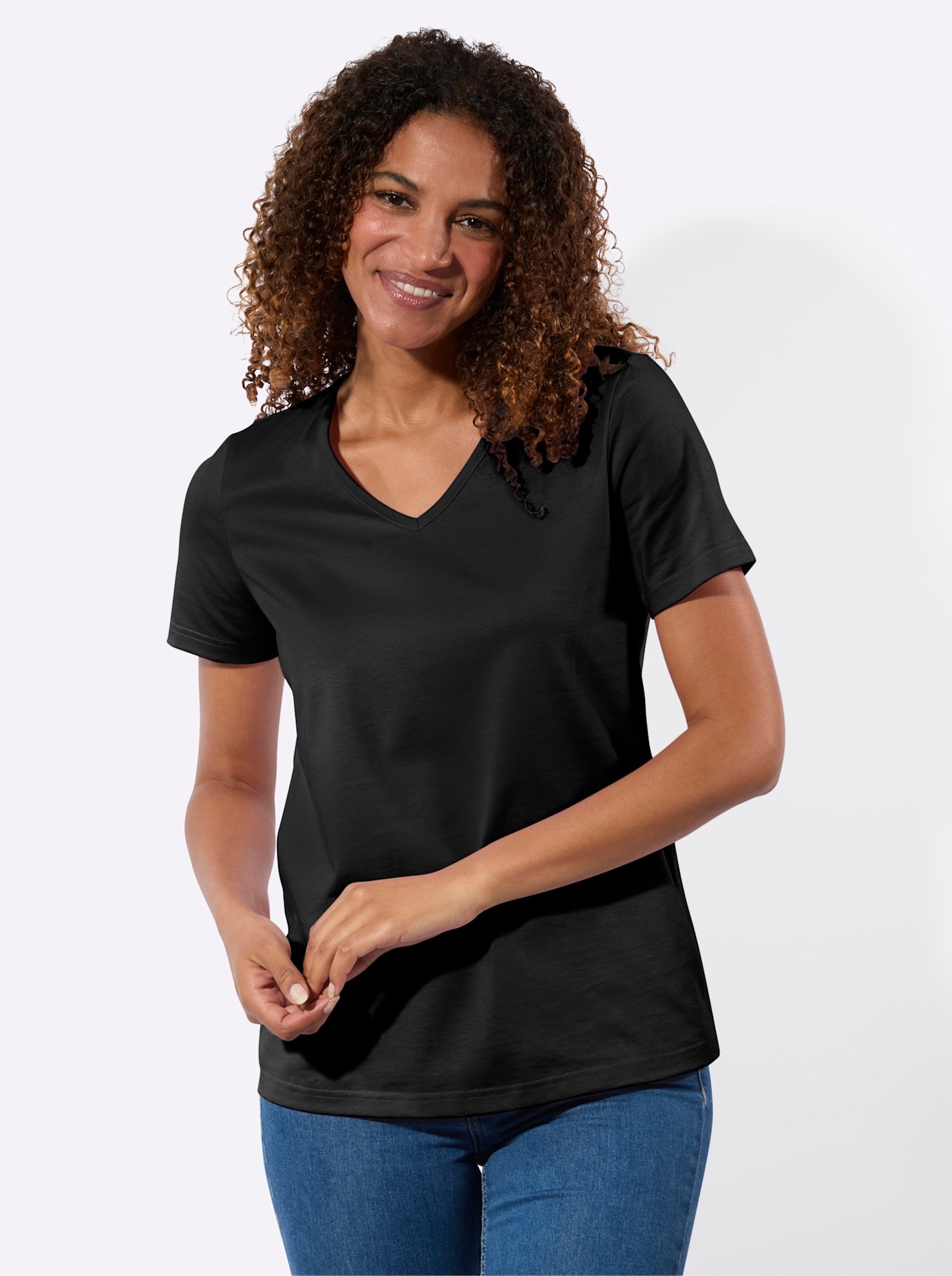 Casual Looks Kurzarmshirt "2er-Pack Shirts" 2 tlg. günstig online kaufen