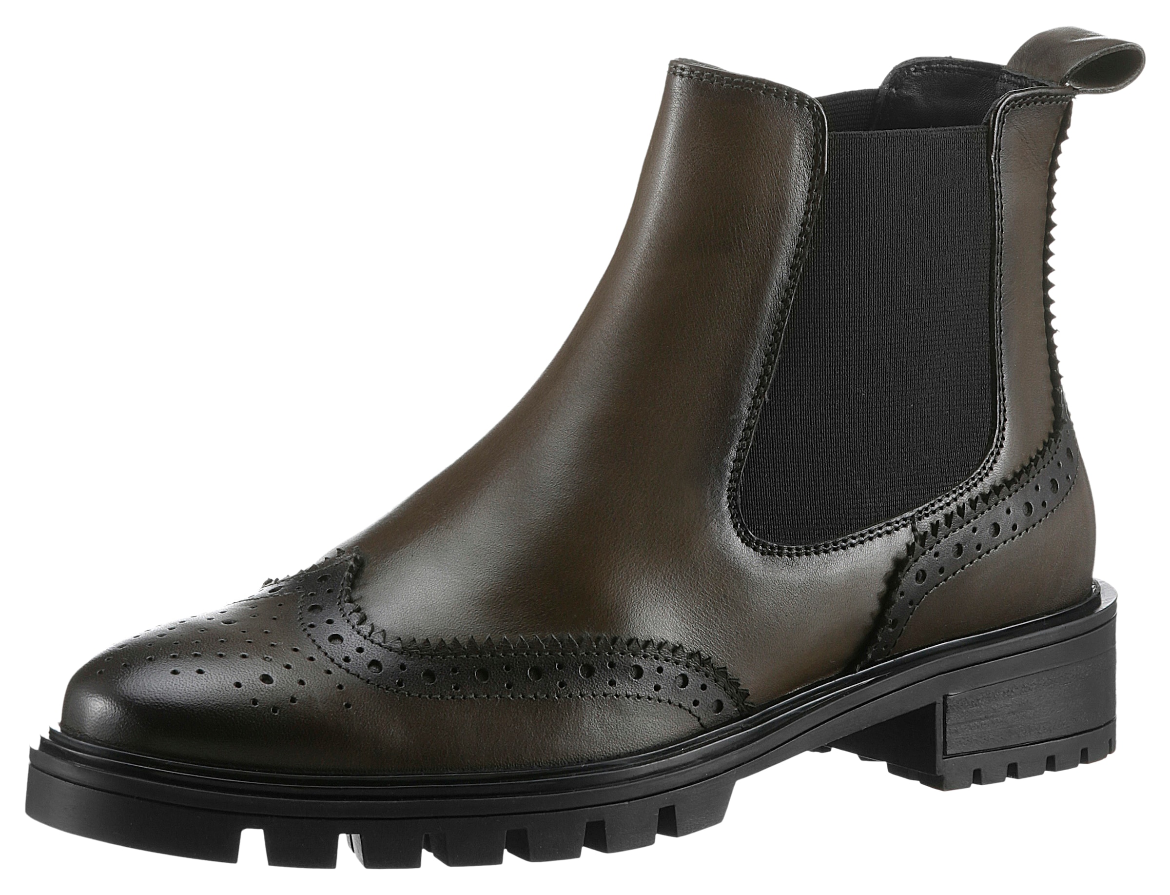 Chelseaboots »TULSA«, Stiefelette, Schlupfboots mit Lyralochung, G-Weite (weit)