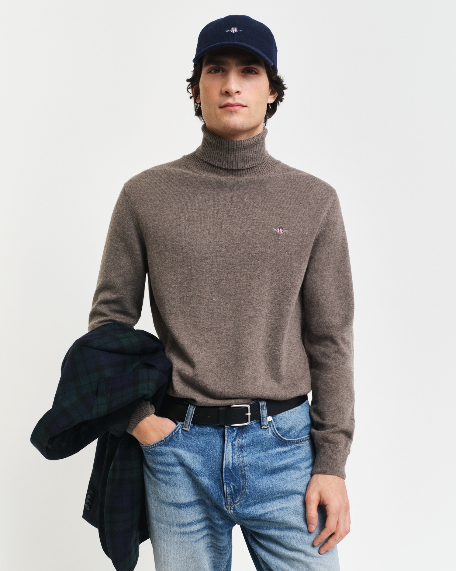 Gant Strickpullover "CTN/WO ROLLNECK", Mit Rundhalsausschnitt günstig online kaufen