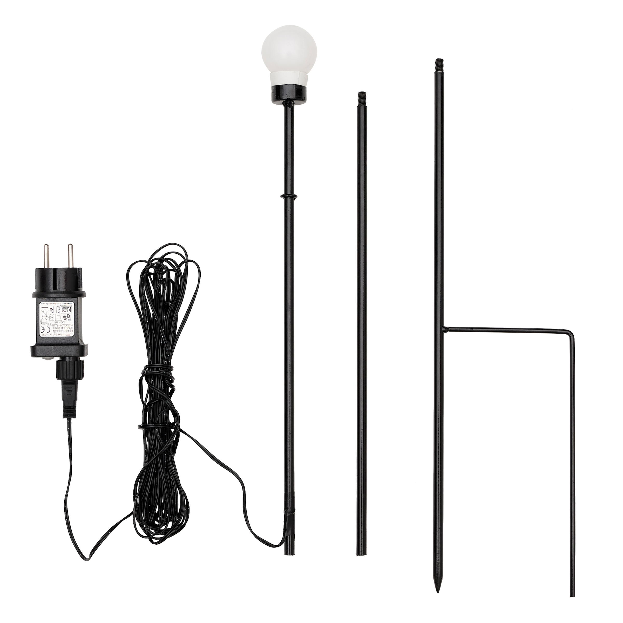 my home LED-Hängeleuchte »Visia« LED-Modul 1 Stk. Warmweiß 3D LED Stern mit Erdspieß, weiß, einfache Installation mit Erdspieß