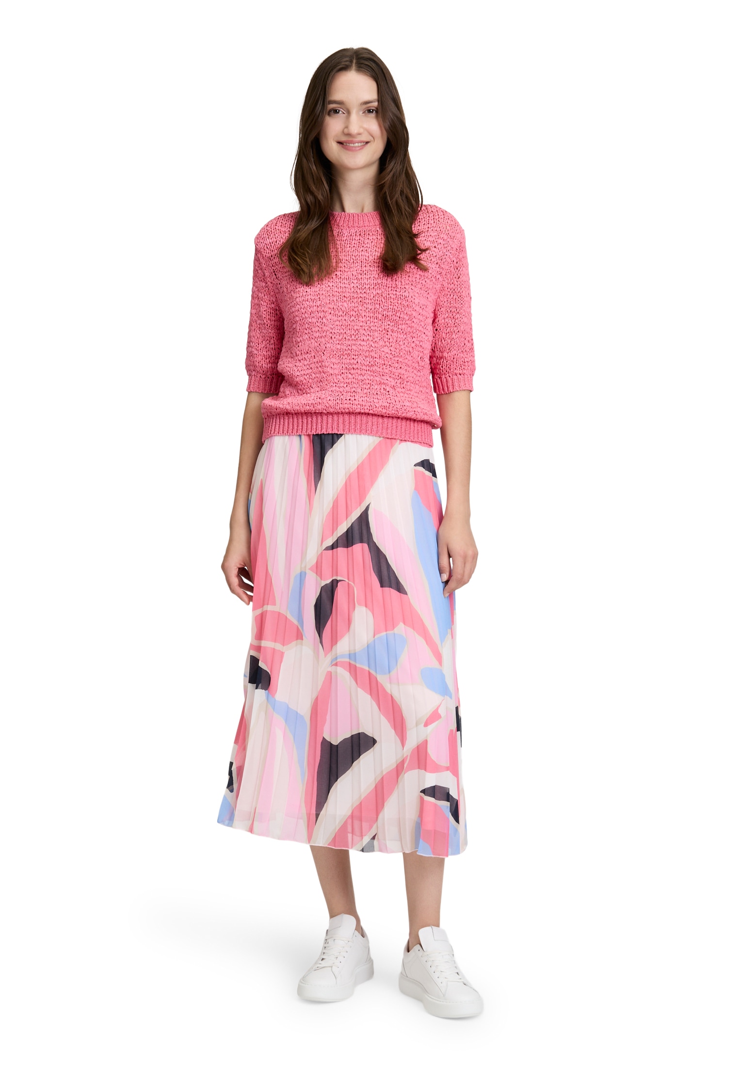 Betty&Co Maxirock »Damen mit Plissee«